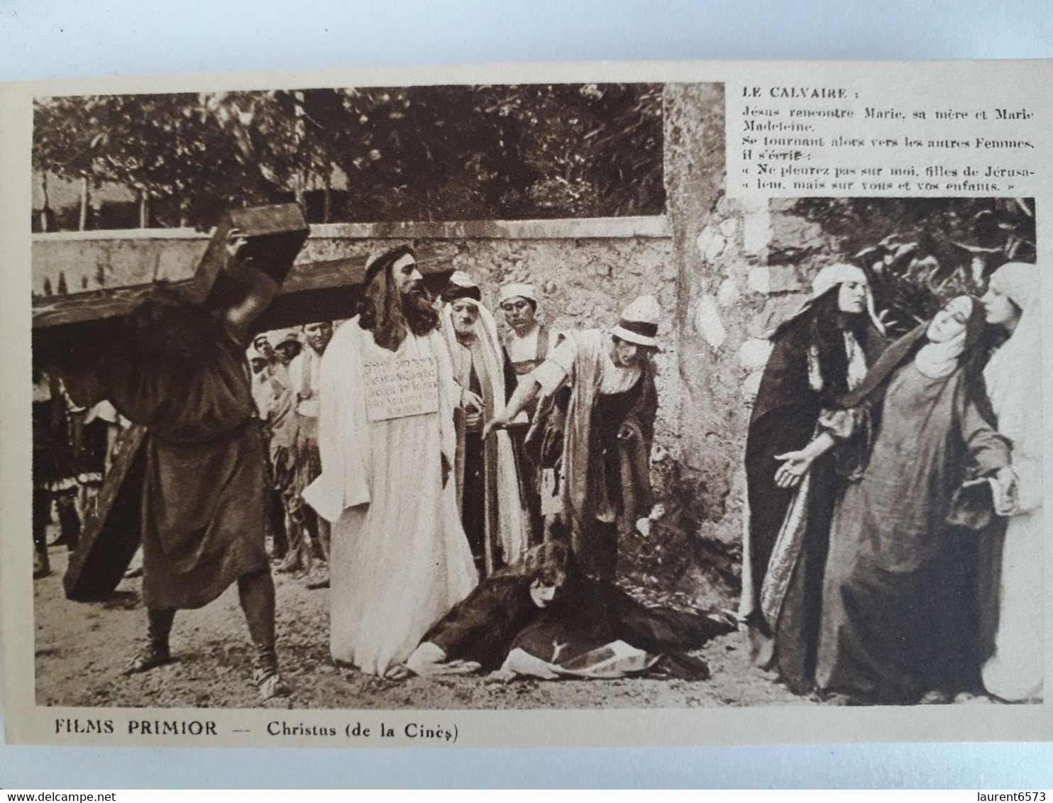 6 cartes postales films primior, cristus (de la cines)