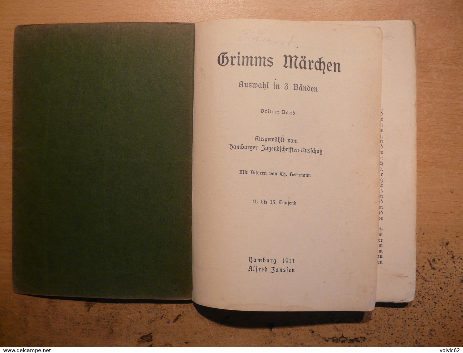 Grimms Marchen Hamburg 1911 Alfred Jansfen - Sagen En Legendes