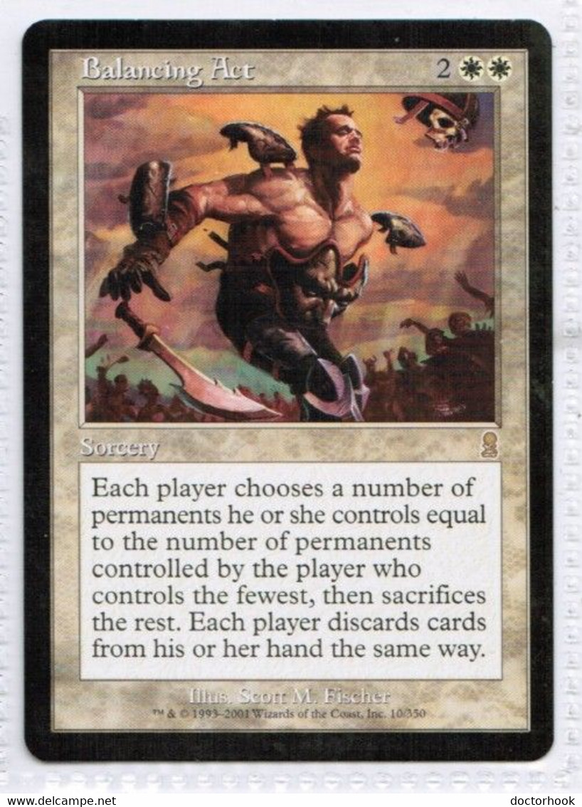 MAGIC The GATHERING  "Balancing Act"---ODYSSEY (MTG--145-3) - Autres & Non Classés