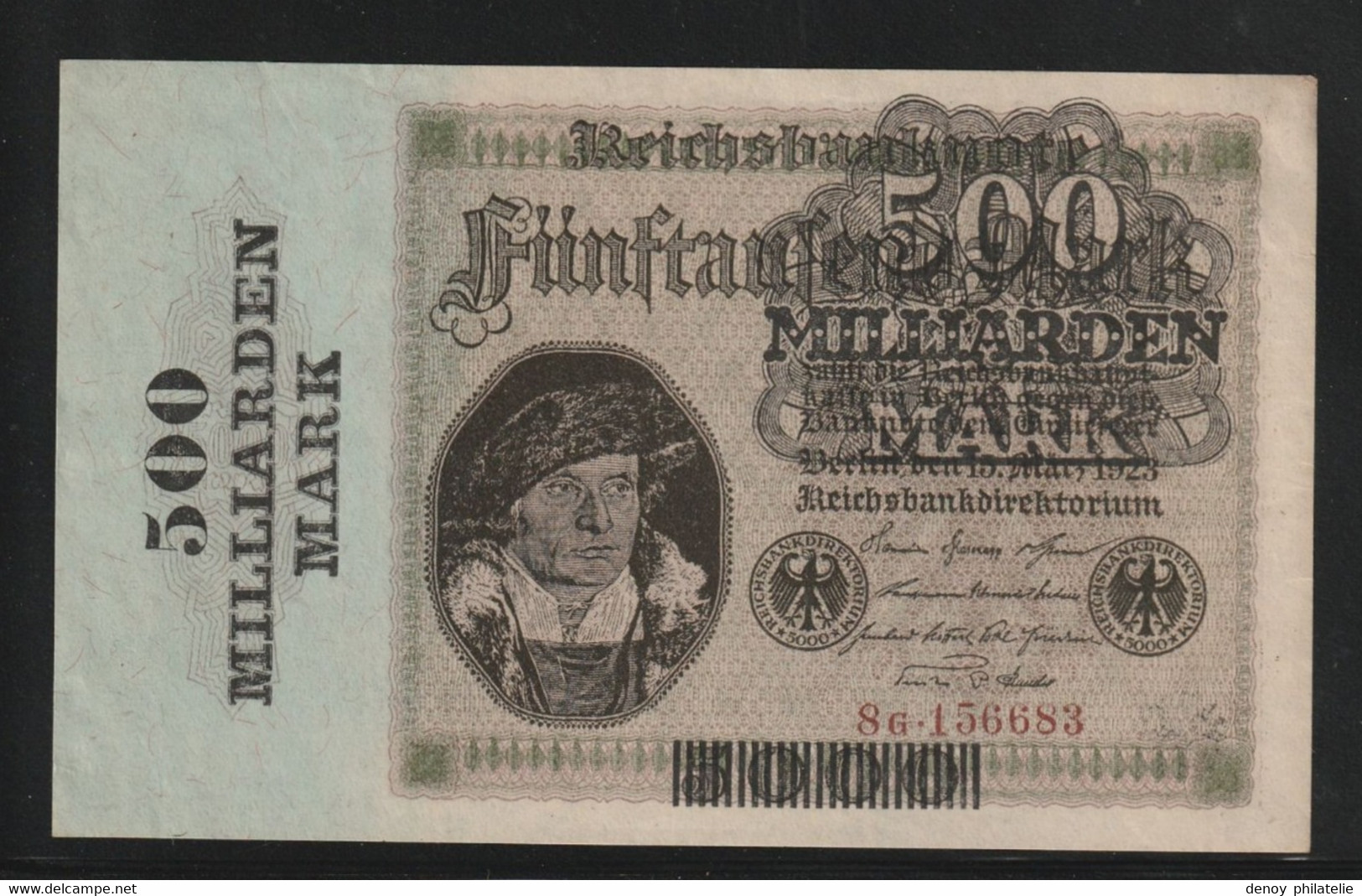 Allemagne Alemania Germany 500 Millarden Mark 1923 Pick 124 Neuf Un Pli Cental - 500 Miljard Mark