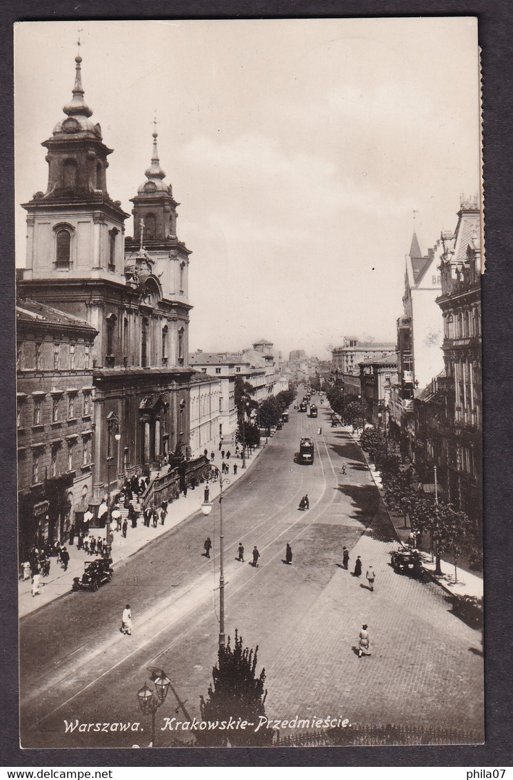 POLAND - Warszawa, Krakowskie-Przedmiescie / Postcard Circulated - Polonia