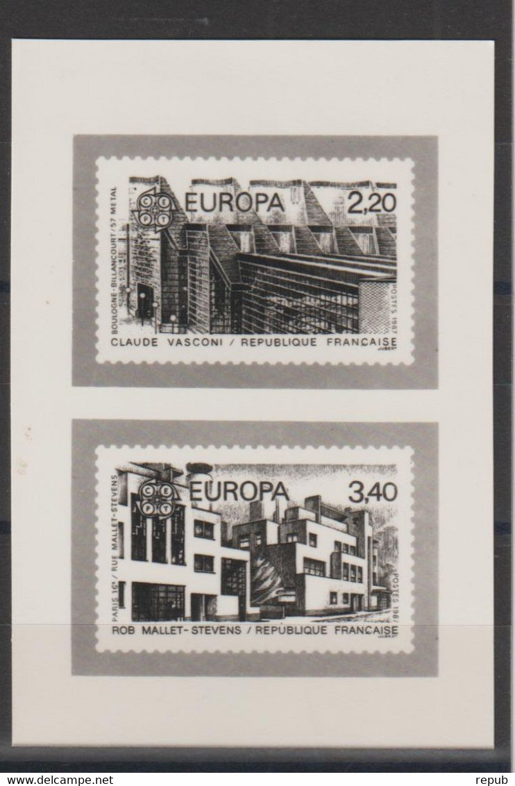 France 1987 épreuve Photo Europa 2471-72 - Epreuves De Luxe