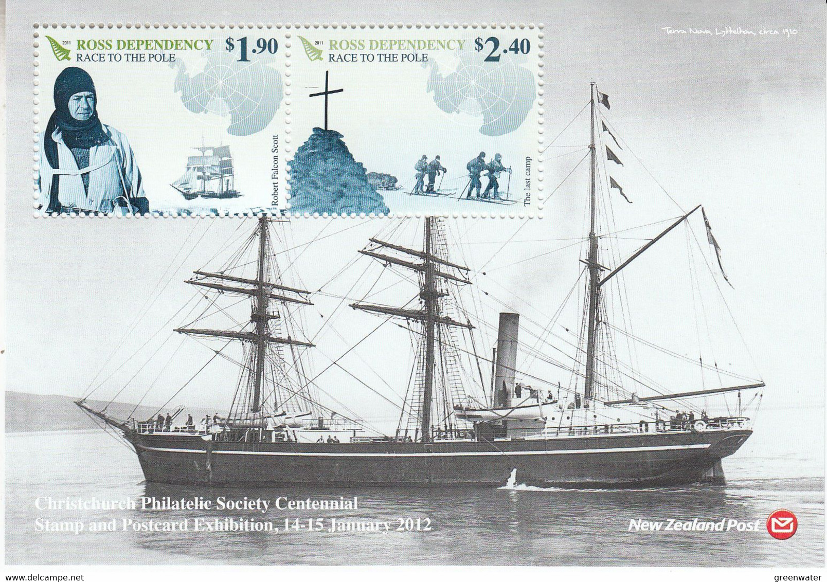 Ross Dependency 2012 Race To The Pole M/s ** M/s (RS156B) - Unused Stamps