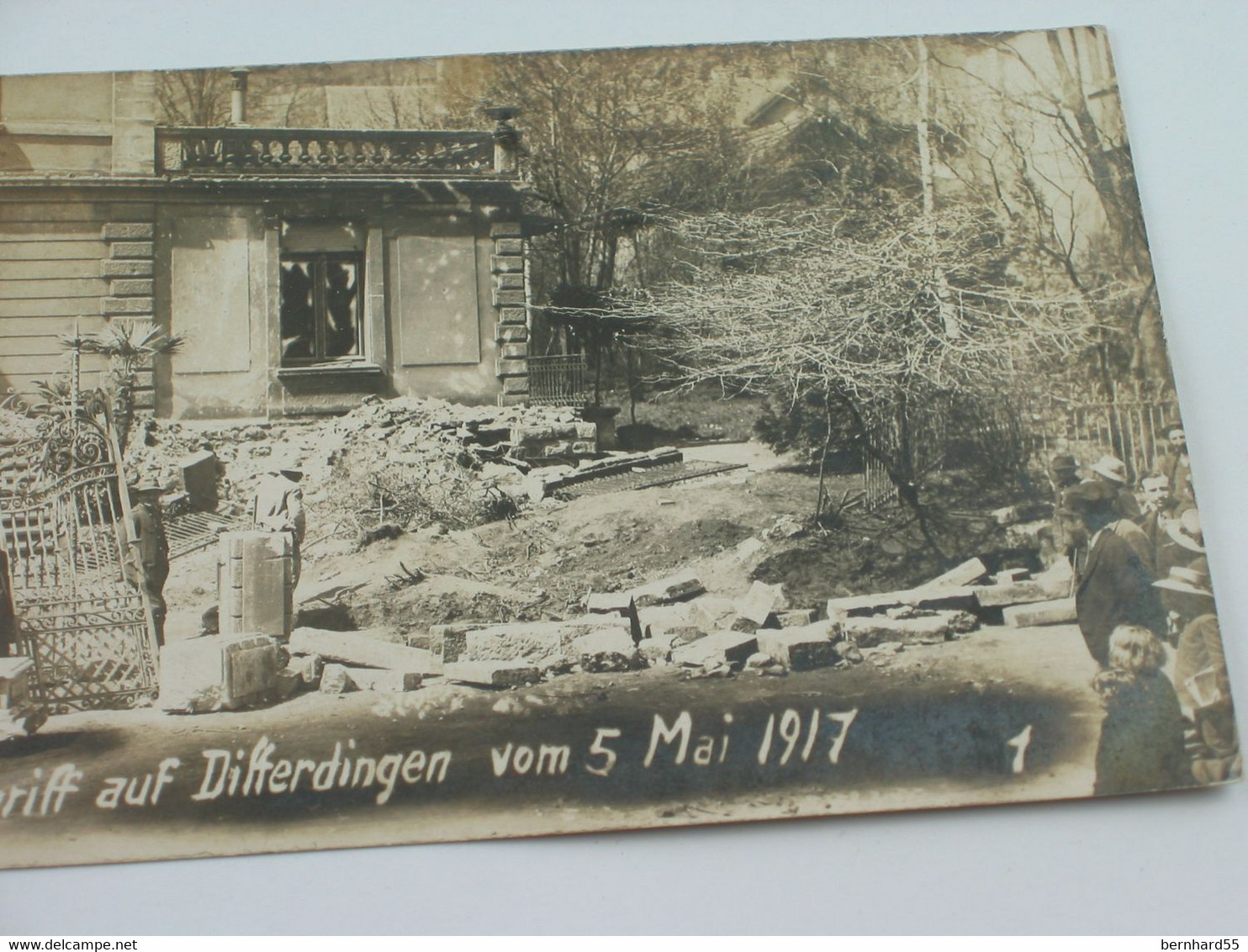 Nr. 23 Cpa/Ak Luxemburg  Fliegerangriff Auf Differdingen Vom 5 Mai 1917 Post. Gel. 11.5.17 - Differdange