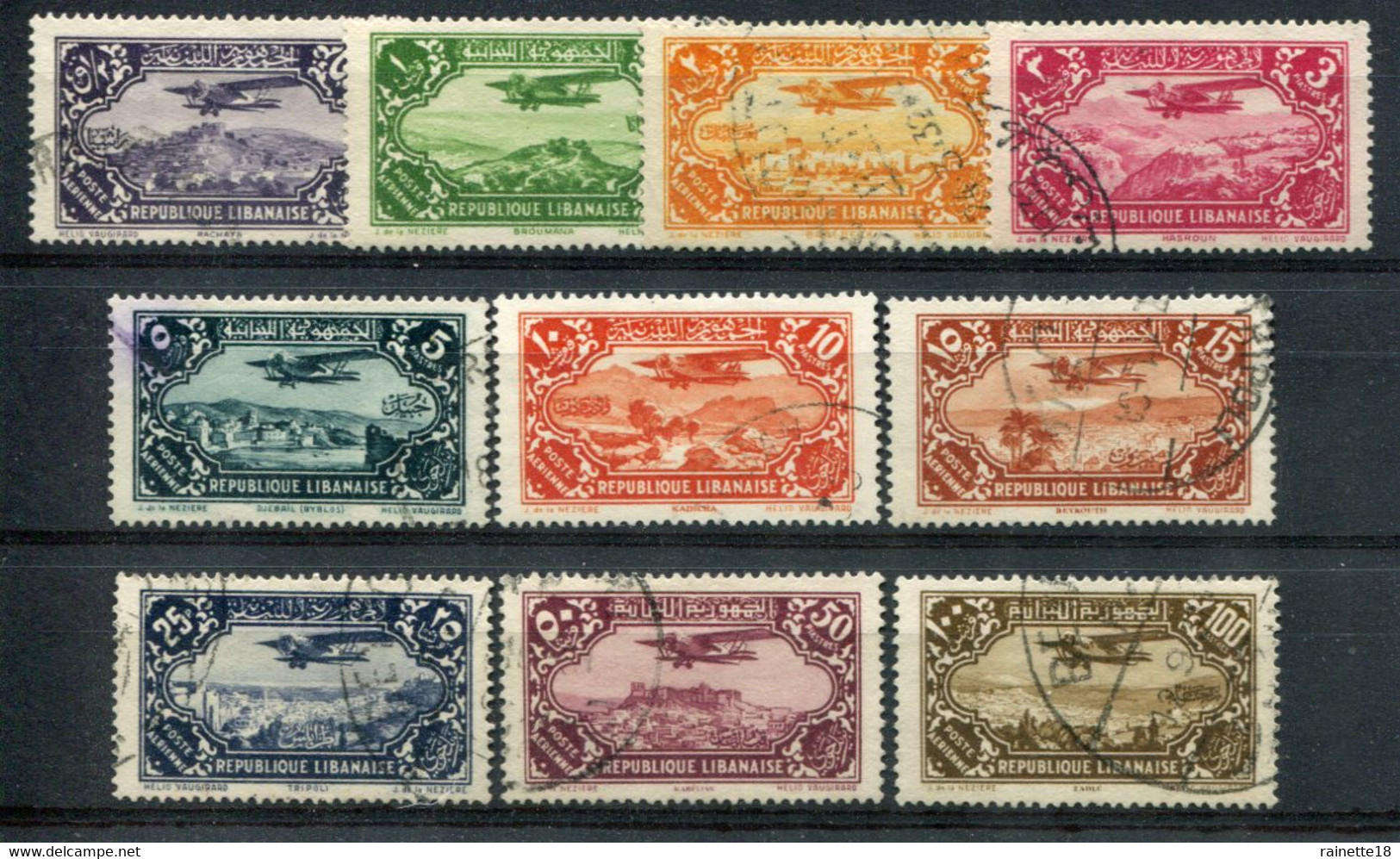 Grand Liban   PA  39/48  Oblitérés - Airmail