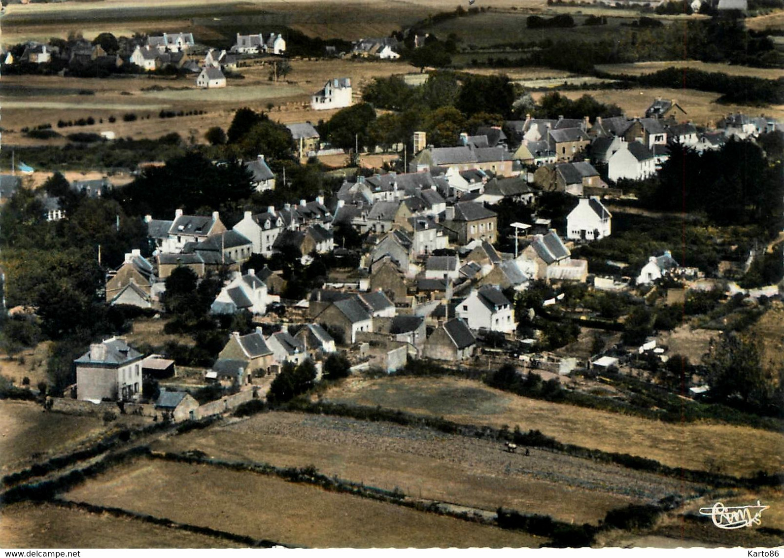 Ile D'arz * Vue Générale Aérienne Du Bourg - Ile D'Arz