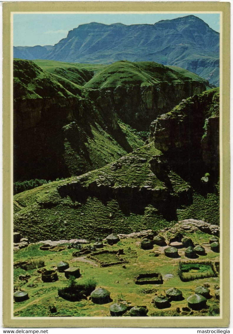 LESHOTO  A Village In The Mountains  RSA Stamp - Lesotho