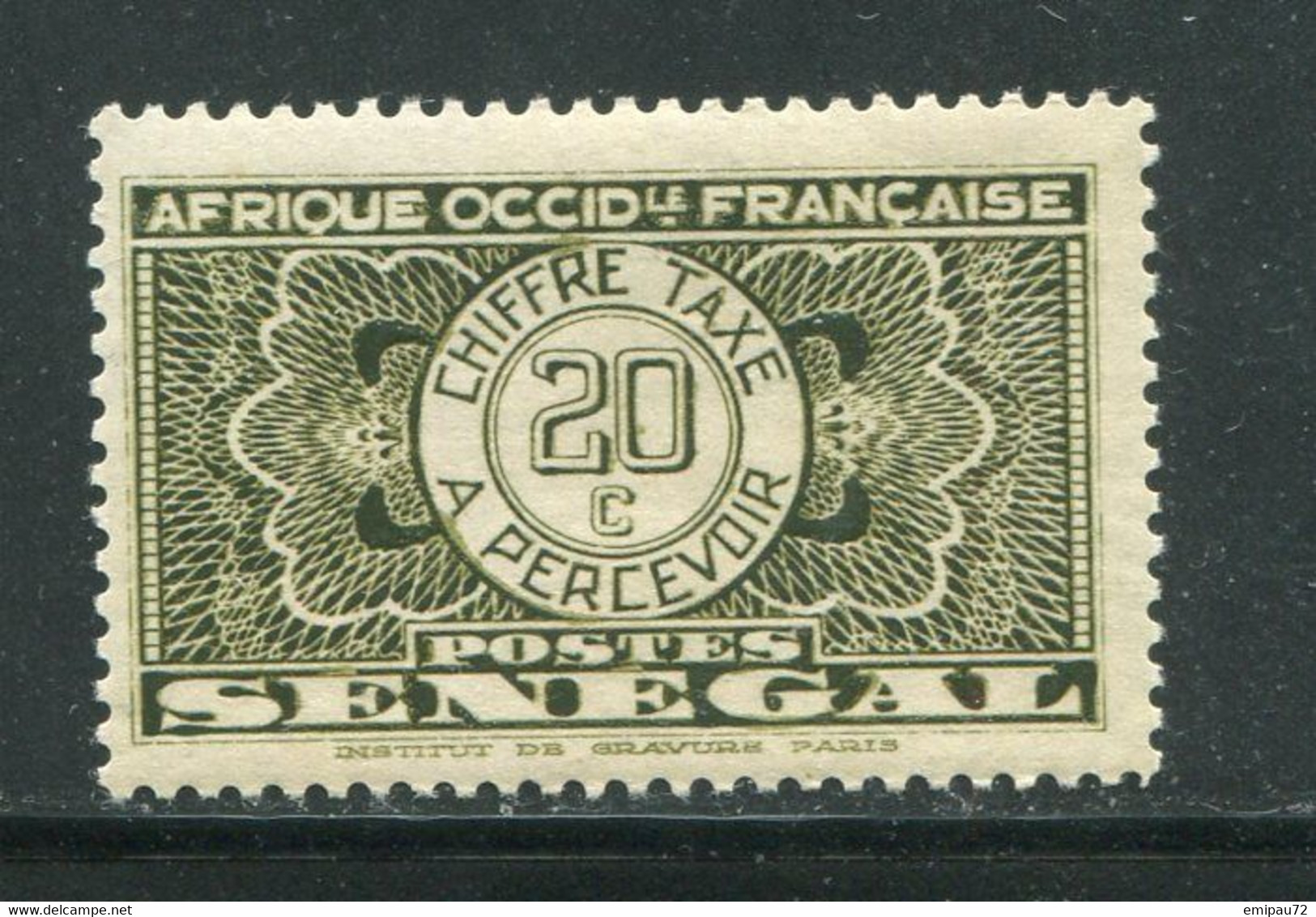 SENEGAL- Taxe Y&T N°25- Neuf Avec Charnière * (gomme Altérée) - Segnatasse