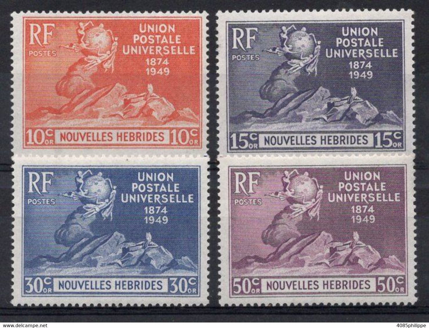 Nouvelles HEBRIDES Timbres Poste N°136** à 139** Neufs Sans Charnière TB Cote 16.00€ - Ungebraucht