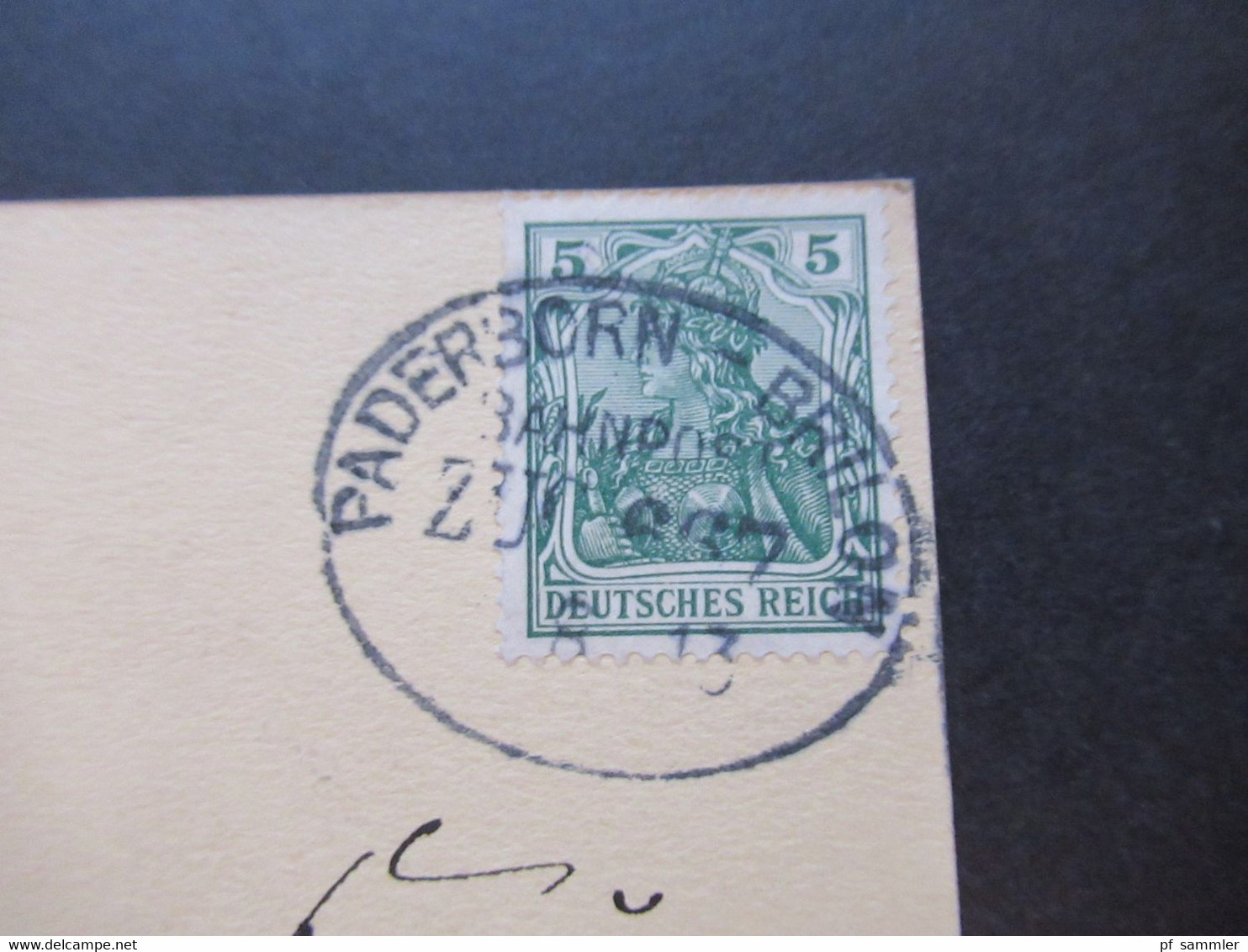 1913 AK Herrenhaus Bahnpoststempel Paderborn - Brilon Zug 667 Nach Düsseldorf An Oberleutnant Charisius (DOA / Kolonie) - Paderborn