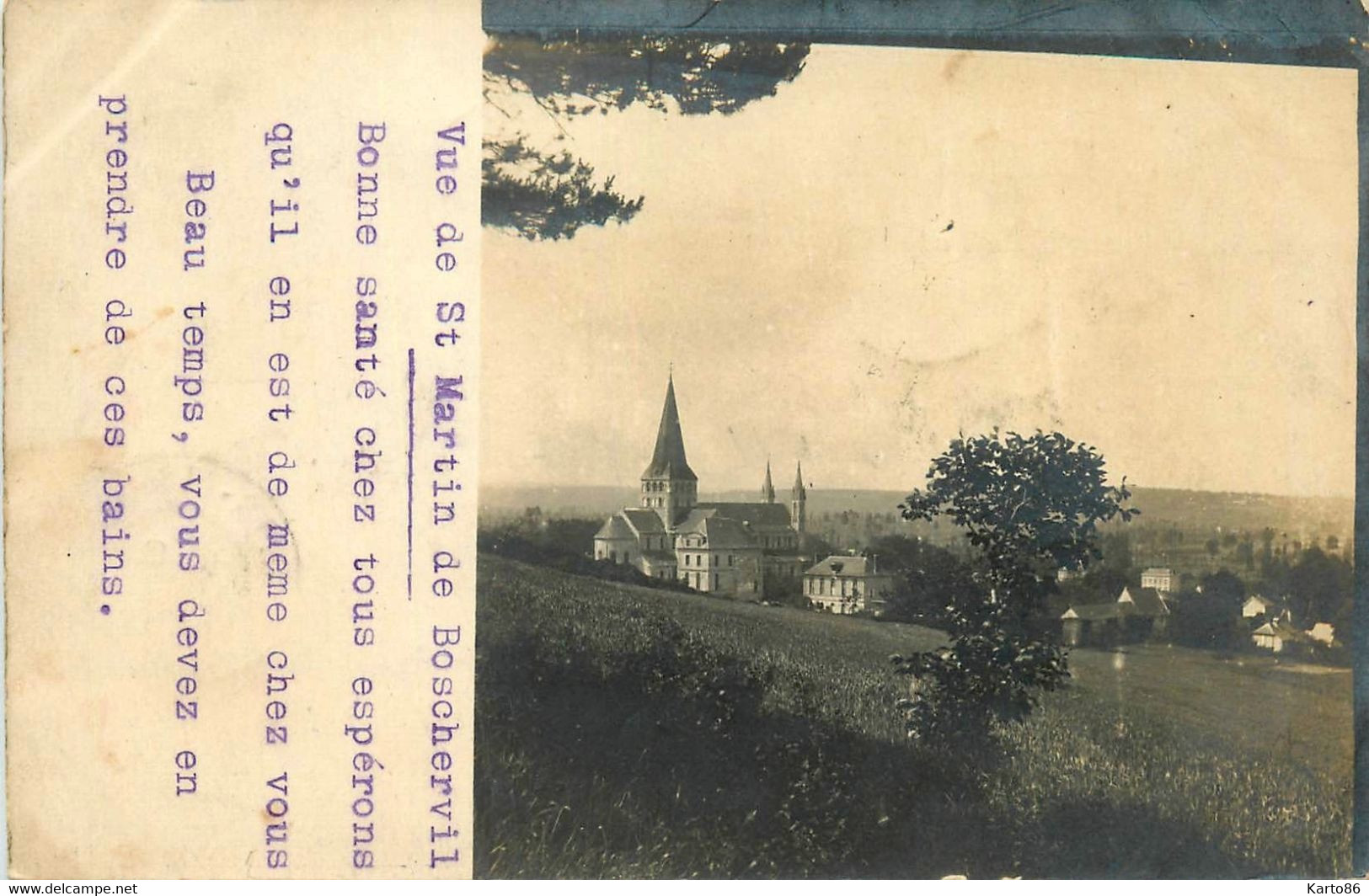 St Martin De Boscherville * Carte Photo * Vue Sur Le Village * Panorama - Saint-Martin-de-Boscherville