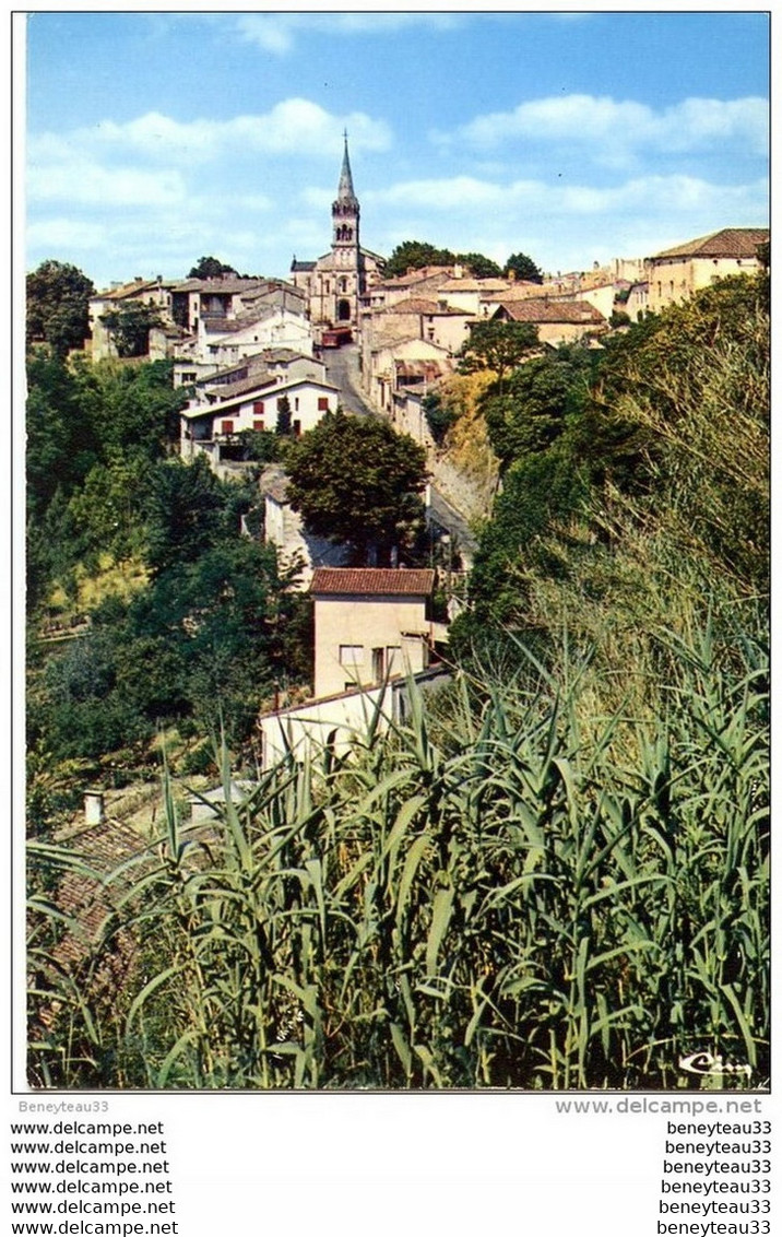 CP (Réf : L895) MEILHAN-sur-GARONNE (47 LOT Et  GARONNE)  La Côte De La Roque Et L'église - Meilhan Sur Garonne