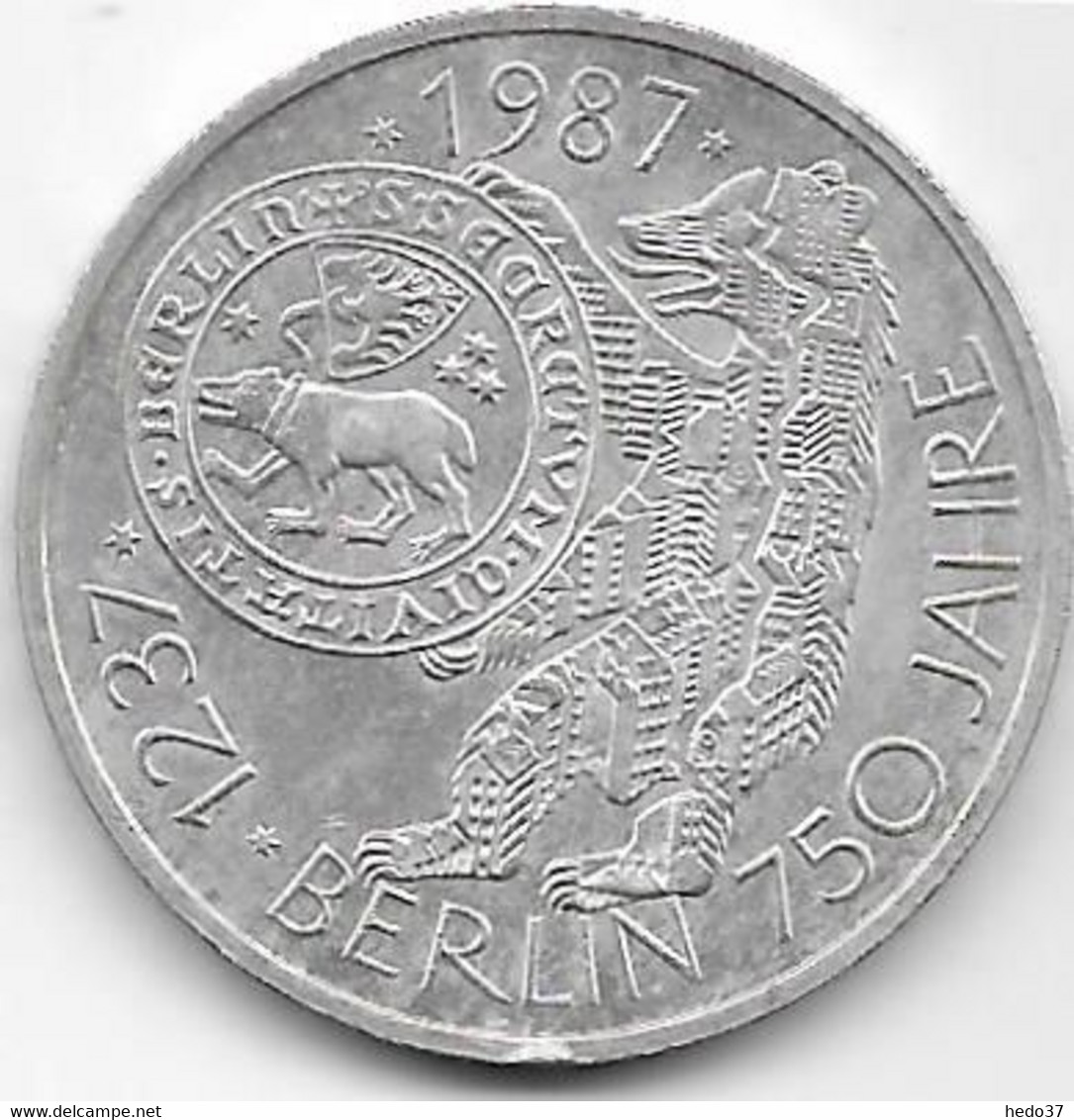 Allemagne - 10 Mark 1987 - Argent - Commémoratives