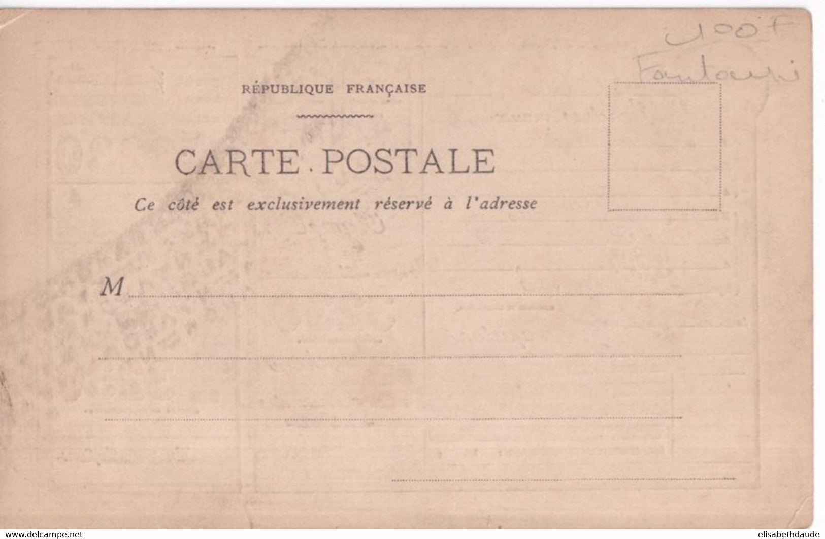 COLIS POSTAUX - ANNEES DEBUT 1900 - CARTE POSTALE FANTAISIE - Covers & Documents