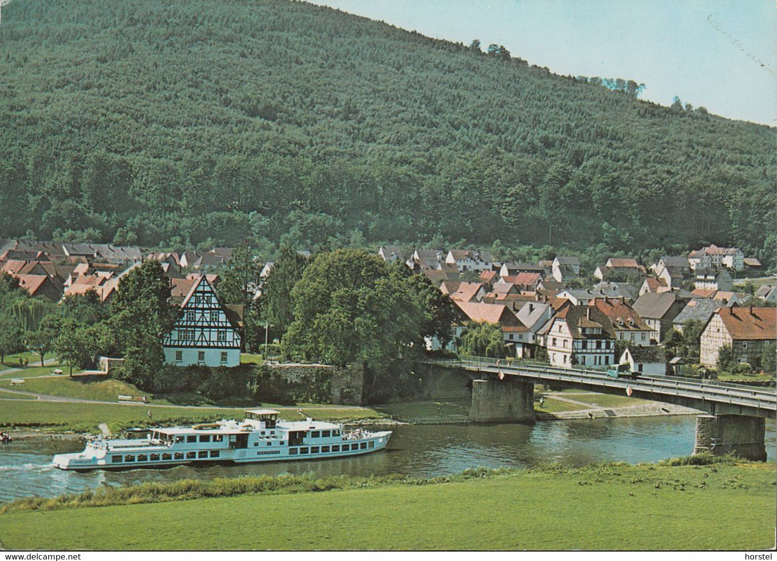 D-34399 Oberweser - Gieselwerder - Dampfer - Weser - Brücke - 2x Nice Stamps - Bad Karlshafen