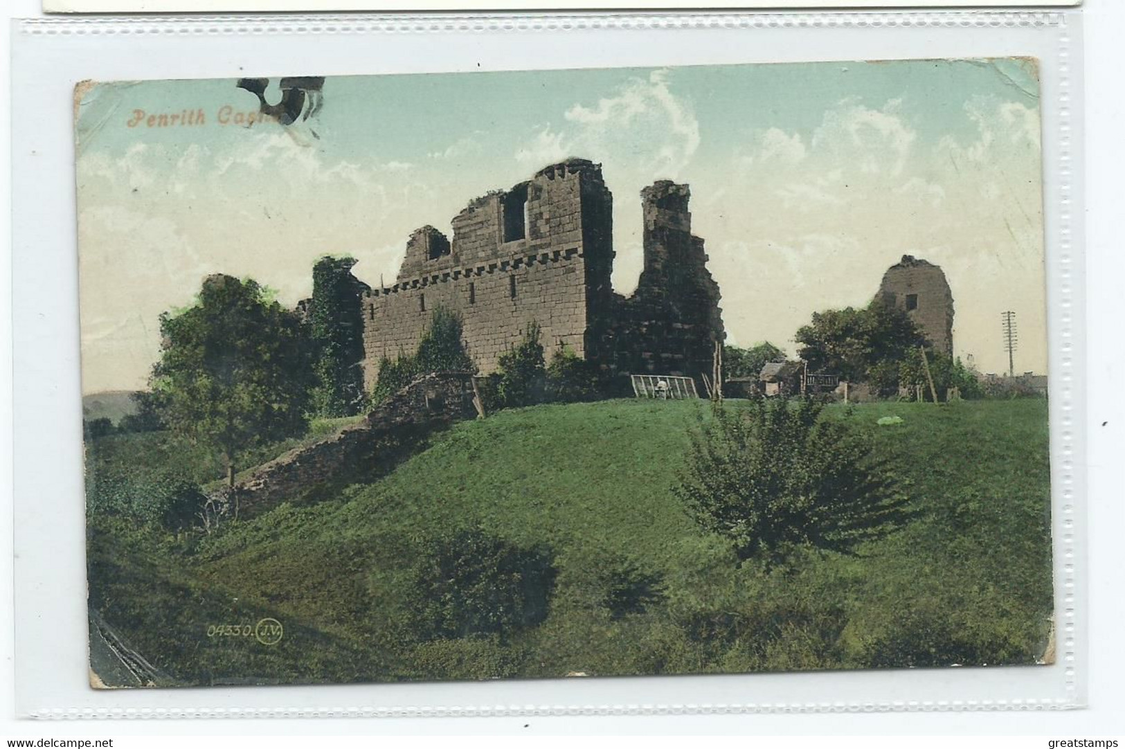 Postcard  Cumbria Penrith Castle Posted 1909 - Penrith