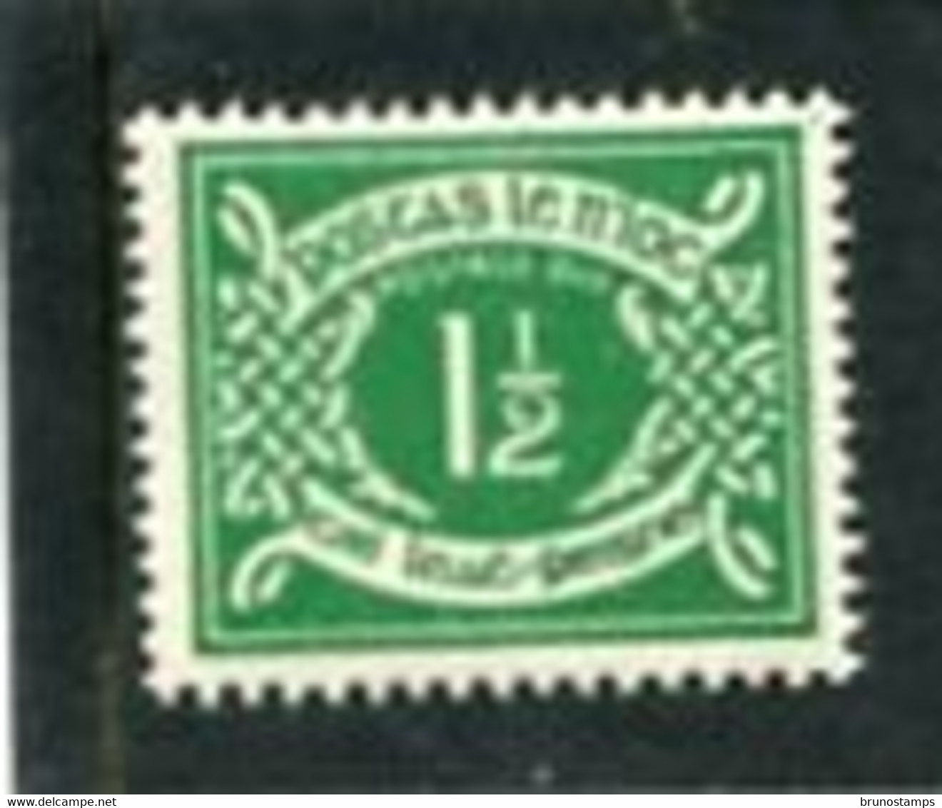 IRELAND/EIRE - 1971  POSTAGE DUE  1 1/2p  GREEN  WMK E   MINT NH  SG D16 - Portomarken