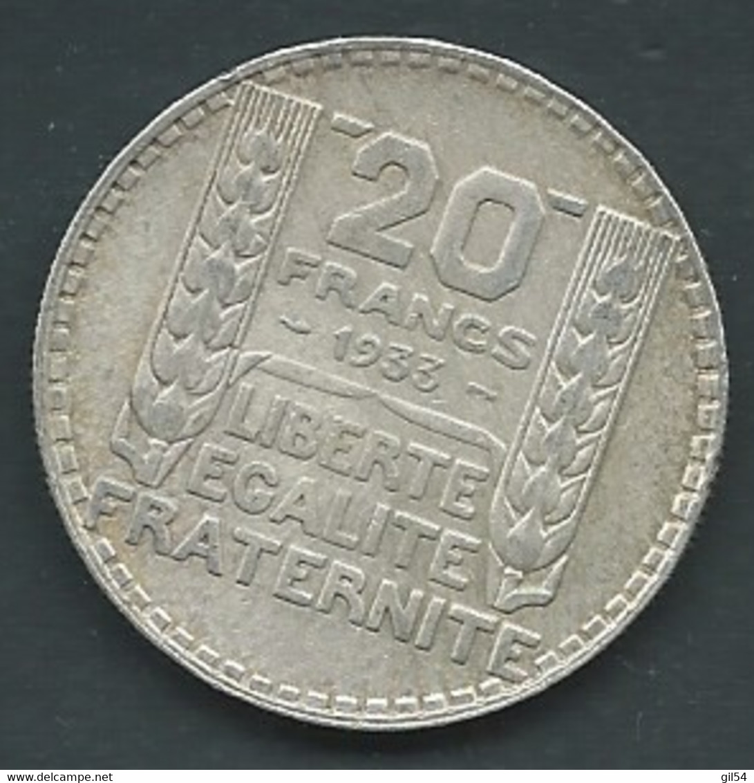 20 FRANCS TURIN 1933   RGENT  Silver   Pic 6601 - 20 Francs