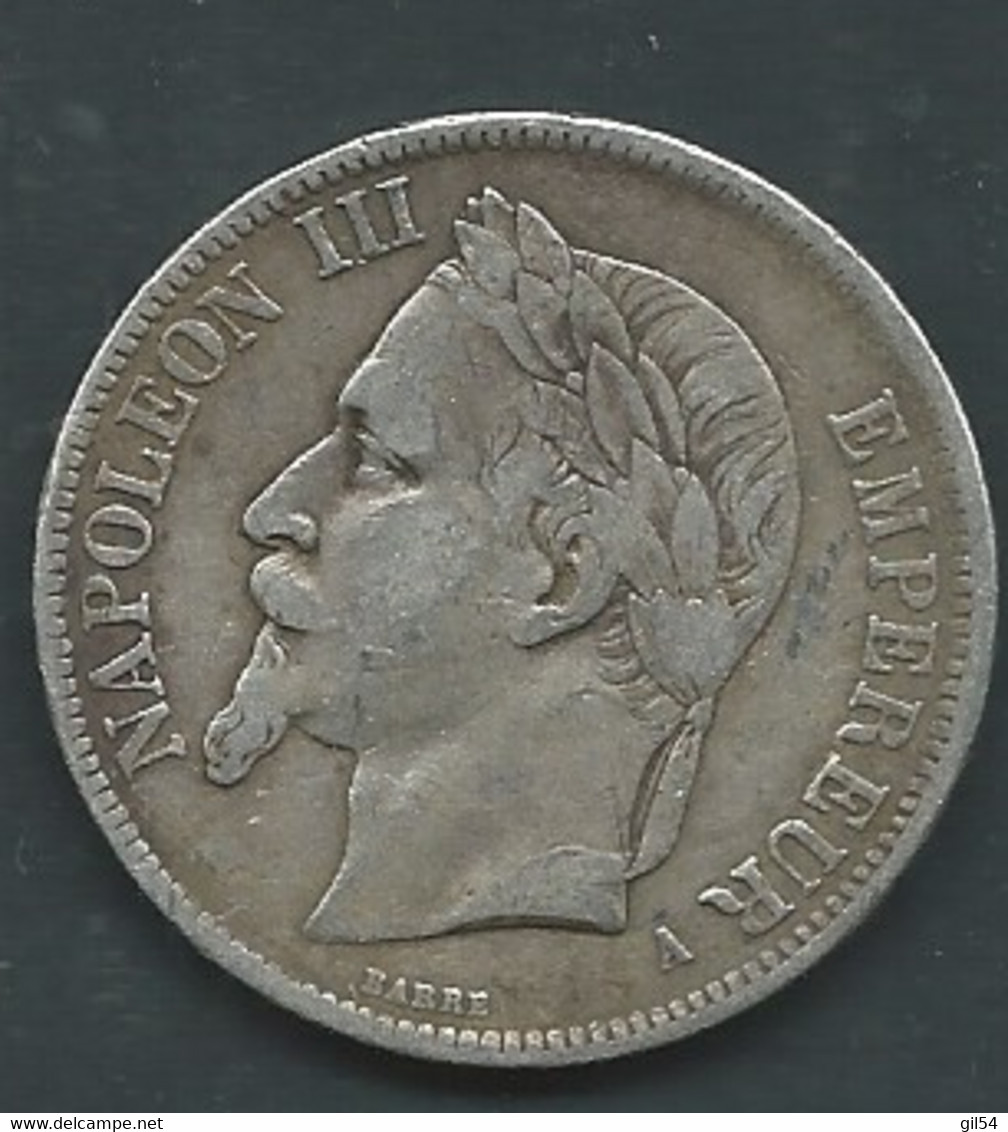 Monnaie, France, Napoleon III, 5 Francs, 1868 A    ARGENT SILVER , Pic 6610 - 5 Francs