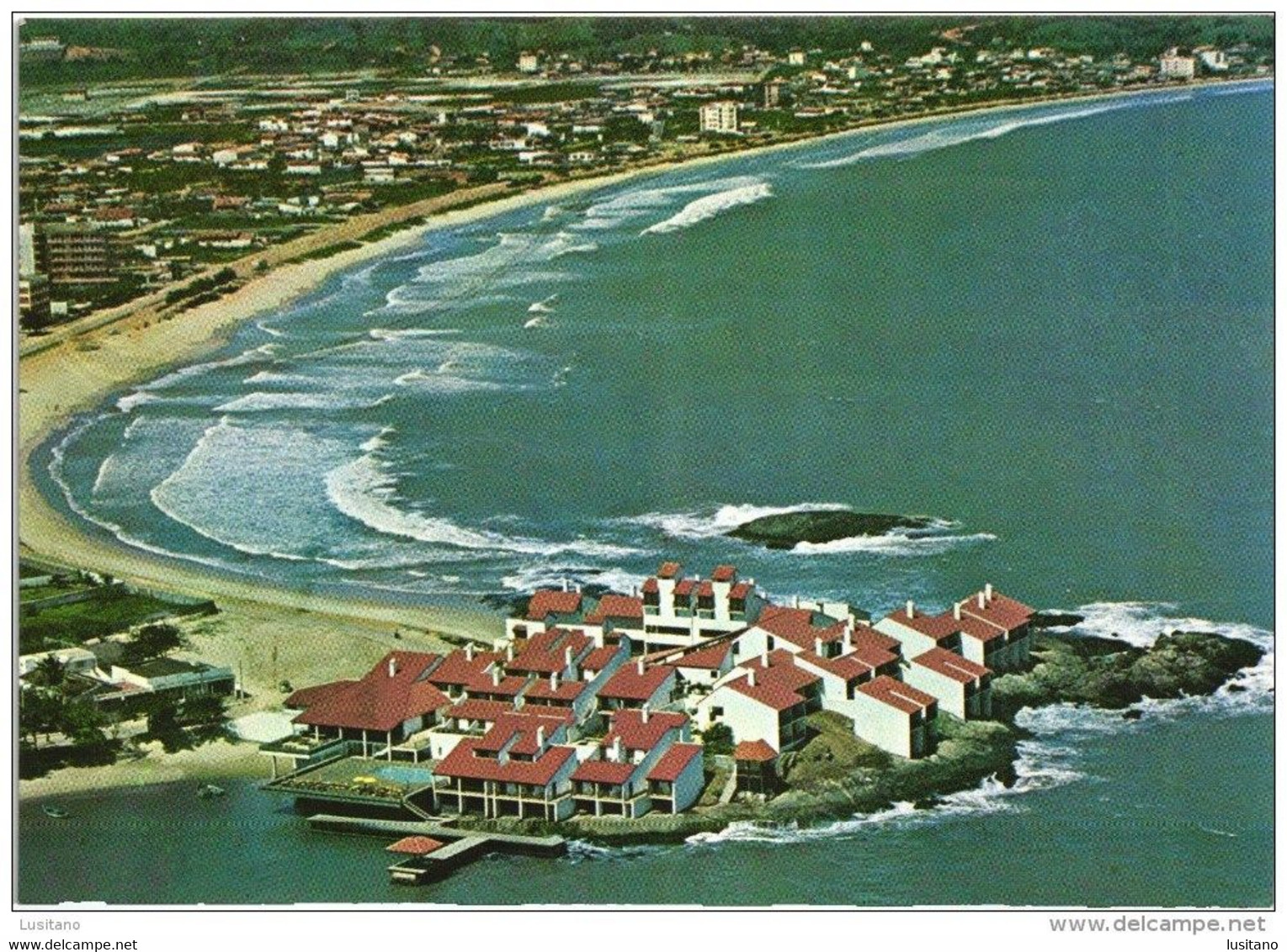 GUARAPARI - ES ESPIRITO SANTO - HOTEL PORTO SOL - VISTA AEREA  AERIAL VIEW - BRASIL (2 SCANS) - Vitória