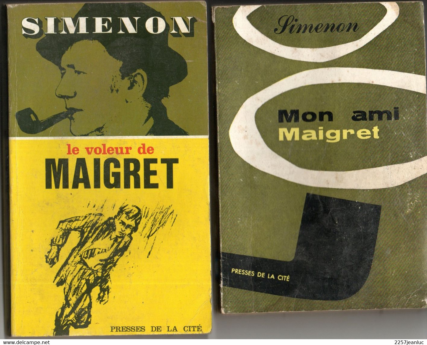 Lot 2 Romans  Policier - Simenon - Le Voleur De Maigret  & Mon Ami Maigret  De 1967 Et 1957 - Presses De La Cité
