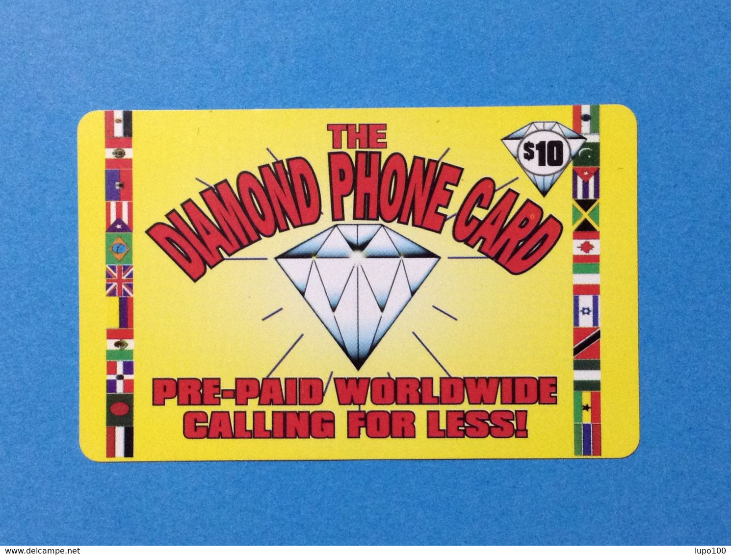 USA STATI UNITI CARTA SCHEDA TELEFONICA USATA USED PREPAID PHONE CARD THE DIAMOND $ 10 - Other & Unclassified