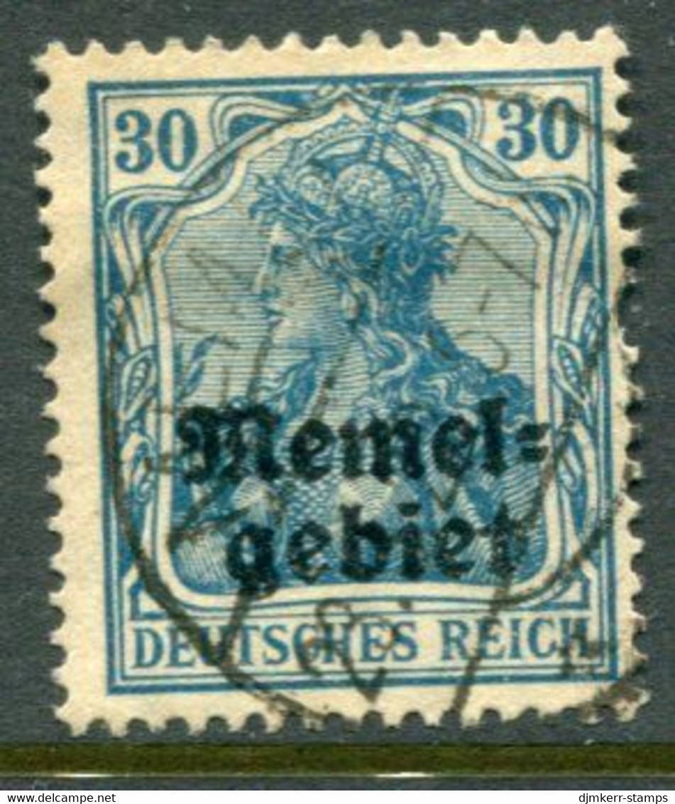 MEMEL 1920  Overprint On Germany 30 Pf, Used.  Michel 15 - Memelgebiet 1923
