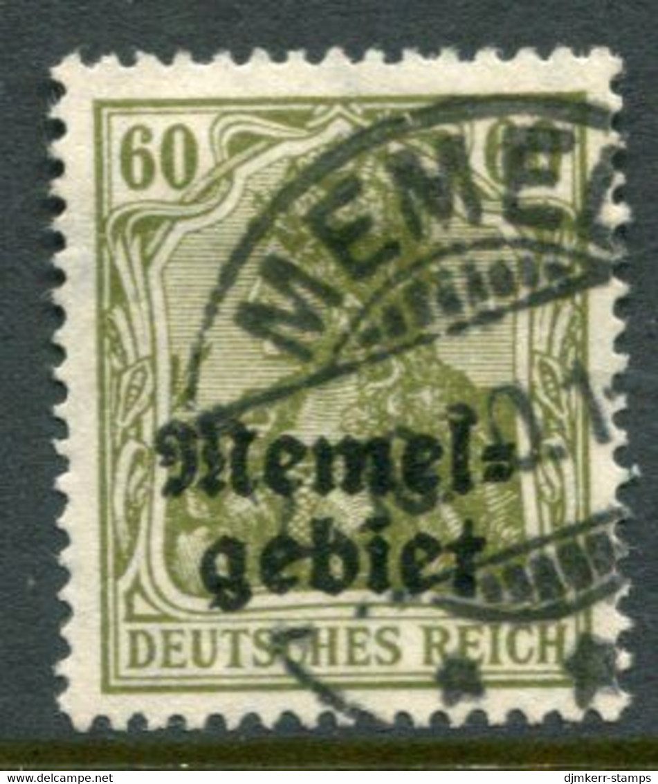 MEMEL 1920  Overprint On Germany 60 Pf, Used.  Michel 16 - Memel (Klaipeda) 1923