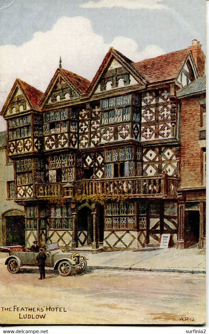 A R QUINTON - SALMON  1964 - THE FEATHERS HOTEL, LUDLOW - WITH CAR - Quinton, AR