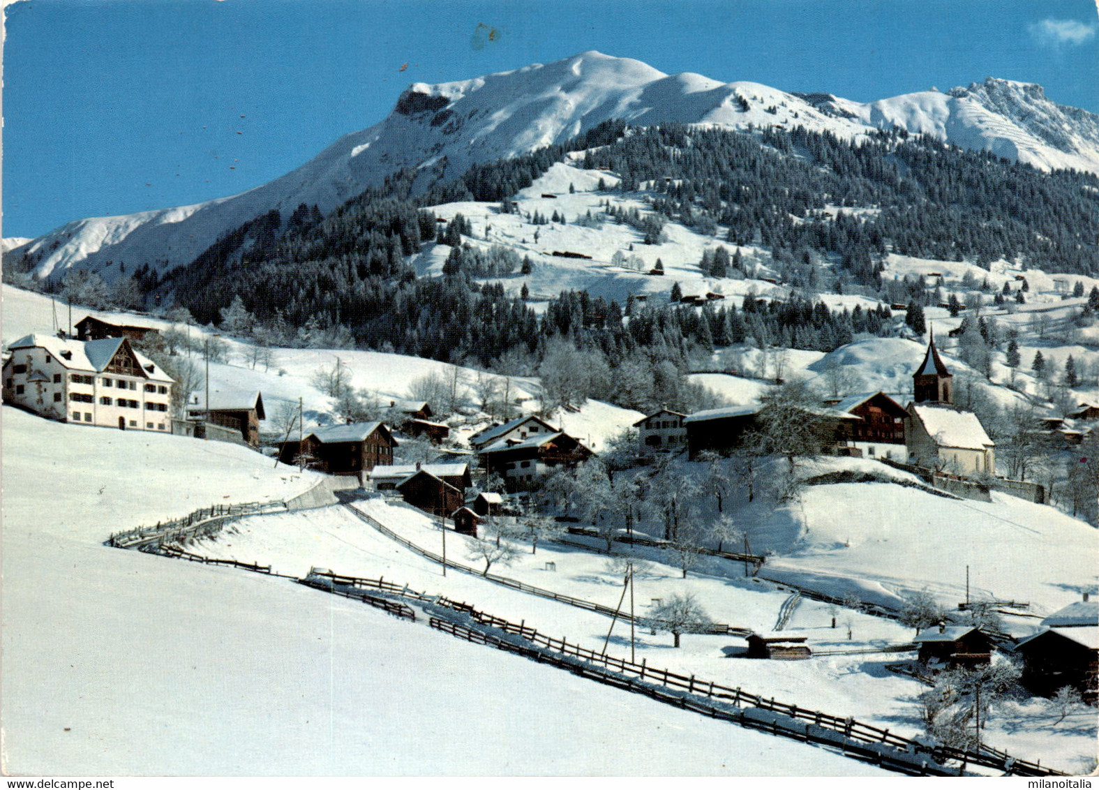 Luzein (Prättigau) Gegen Den Saaser Calanda (038-308) * 12. 2. 1979 - Saas Im Prättigau