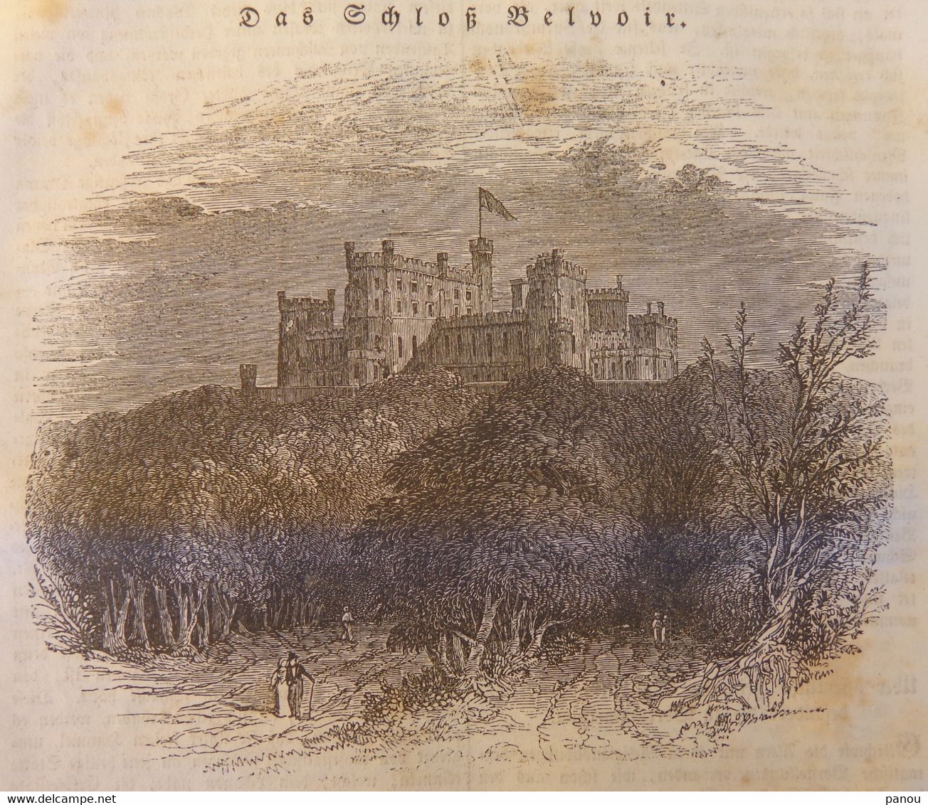 DAS PFENNIG MAGAZIN Nr 412. 20 Februar 1841. Schloss Belvoir Castle Chateau - Autres & Non Classés