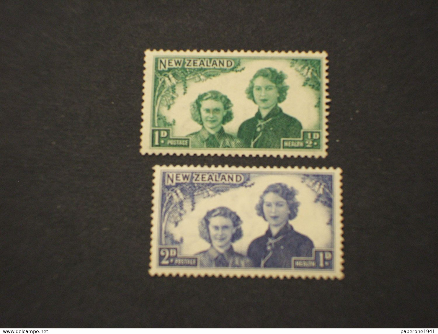 NUOVA ZELANDA - 1944 OPERE...... 2 VALORI - NUOVI(++) - Unused Stamps