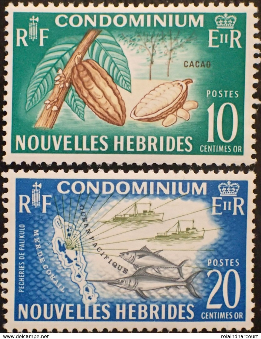 R2269/468 - 1965 - COLONIES FR. - NOUVELLE HEBRIDES - N°215 à 216 NEUFS** - Gebraucht