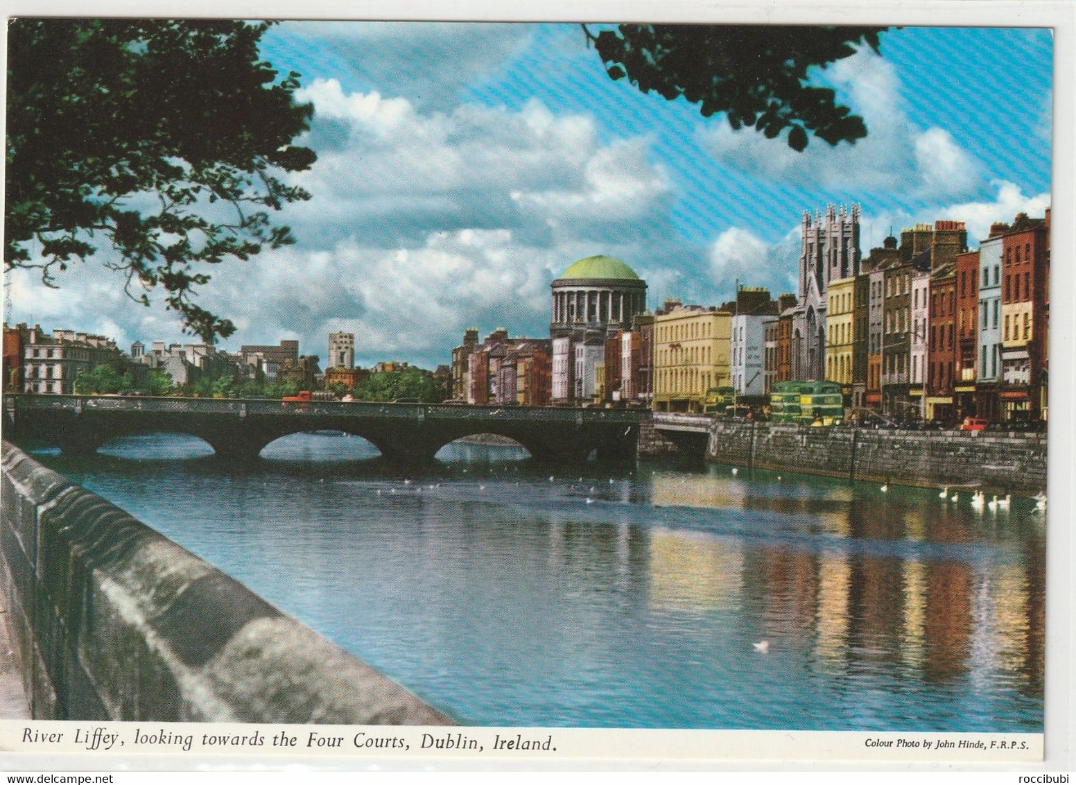 Dublin, River Liffey, Looking Towards The Four Courts - Dublin