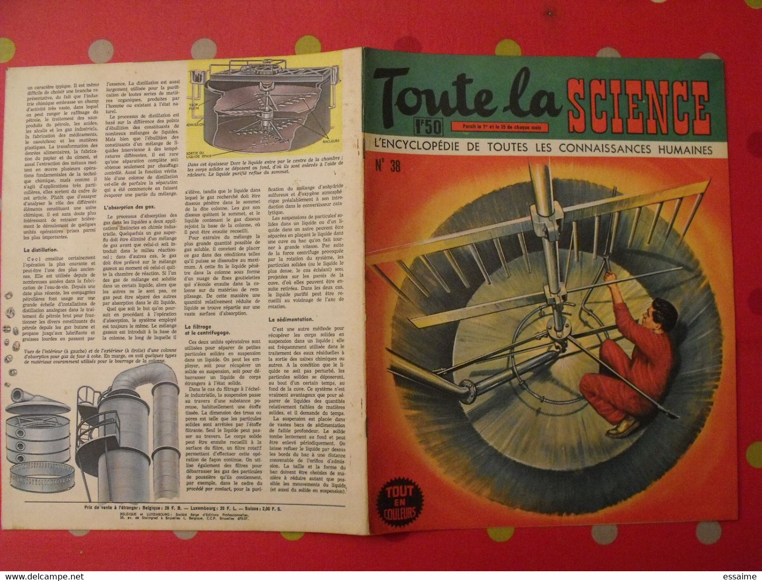 41 numéros de "Toute la science". 1963-65. encyclopédie de toutes les connaissances humaines. dessinée