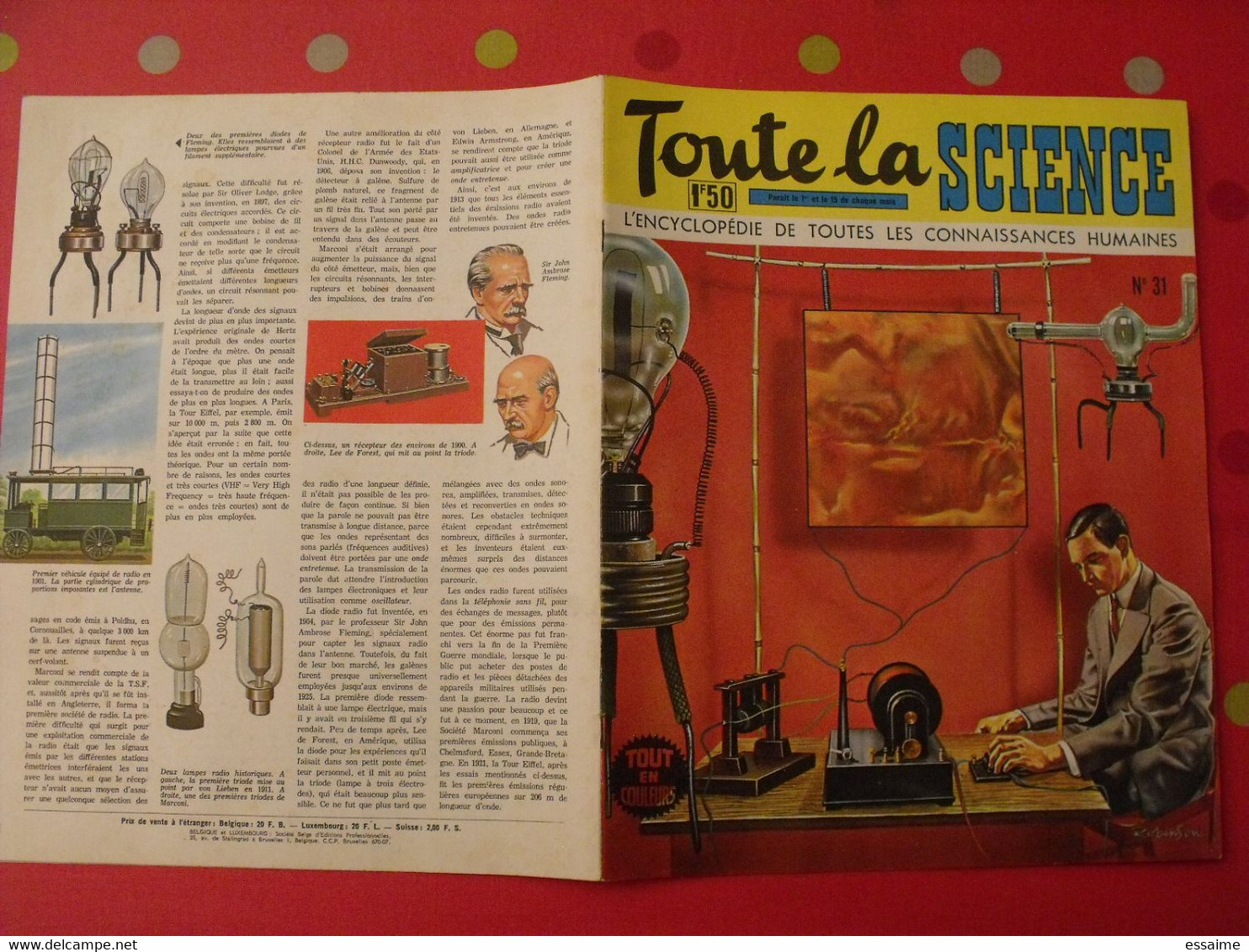 41 numéros de "Toute la science". 1963-65. encyclopédie de toutes les connaissances humaines. dessinée