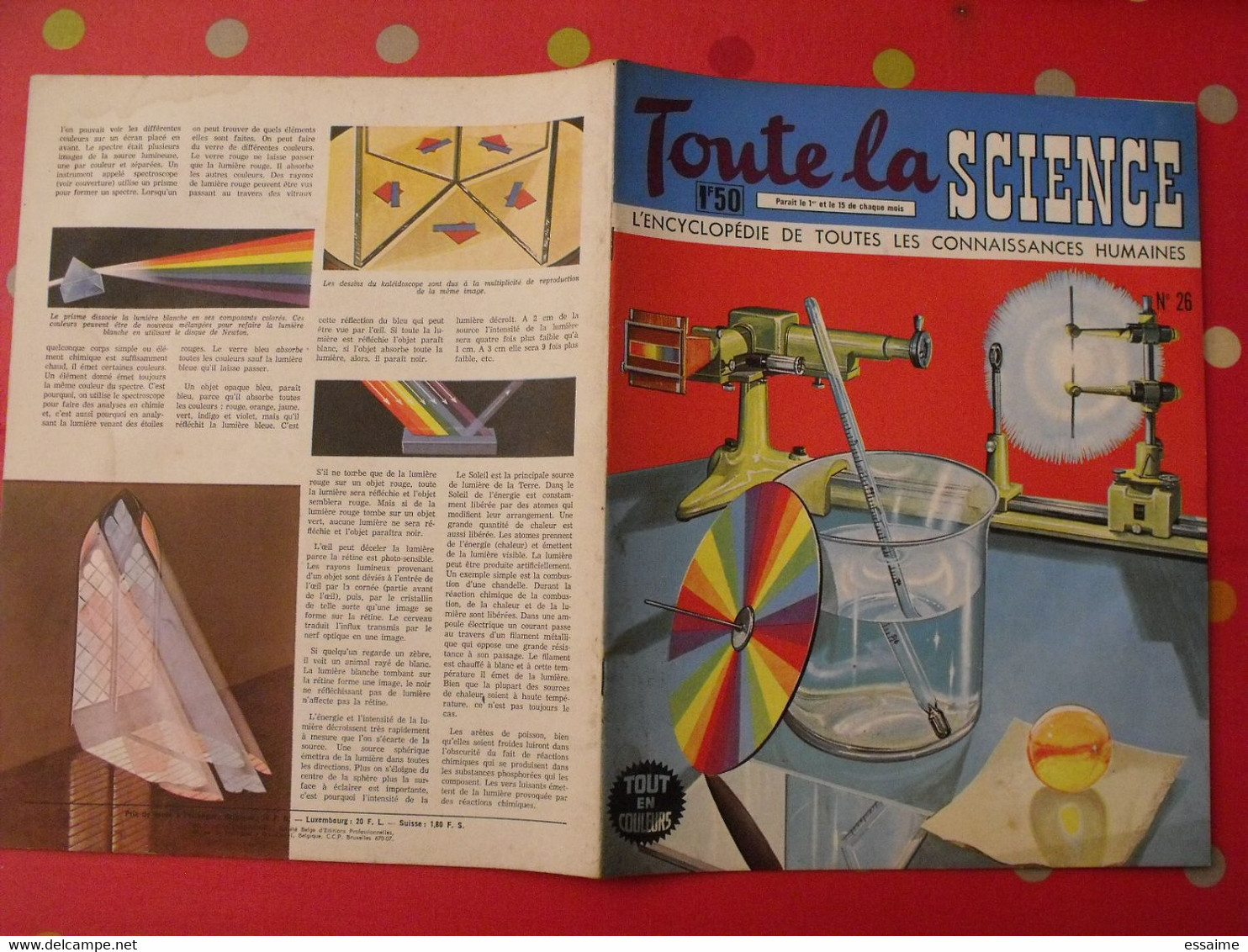 41 numéros de "Toute la science". 1963-65. encyclopédie de toutes les connaissances humaines. dessinée