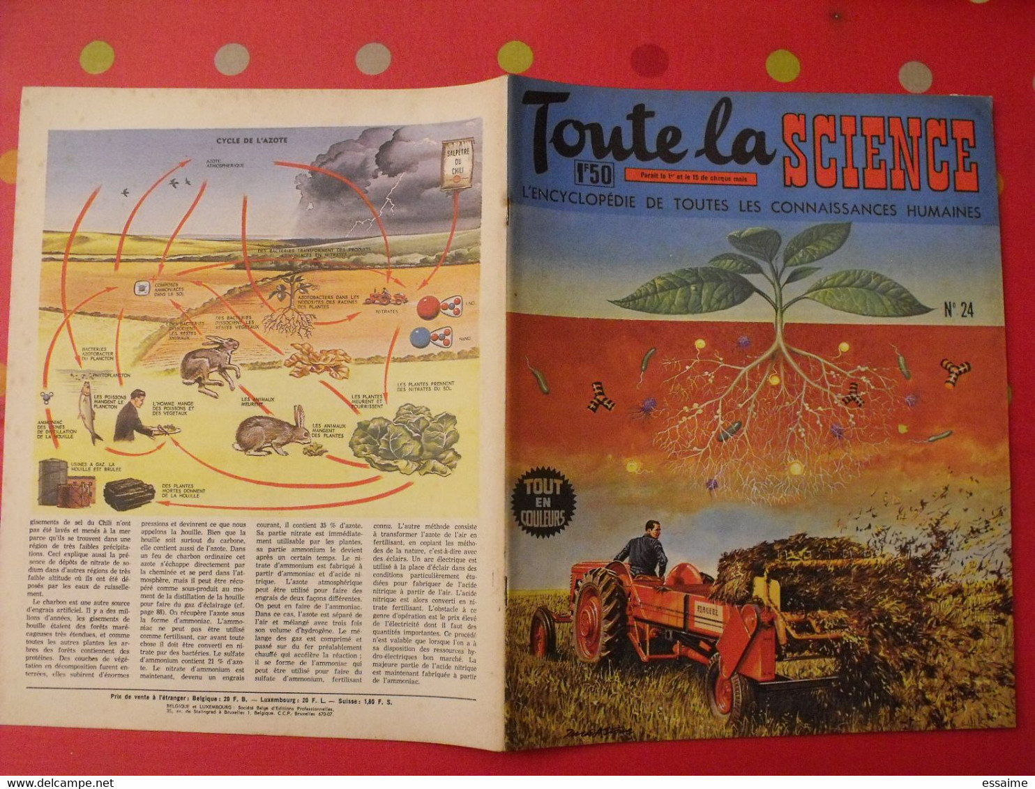 41 numéros de "Toute la science". 1963-65. encyclopédie de toutes les connaissances humaines. dessinée