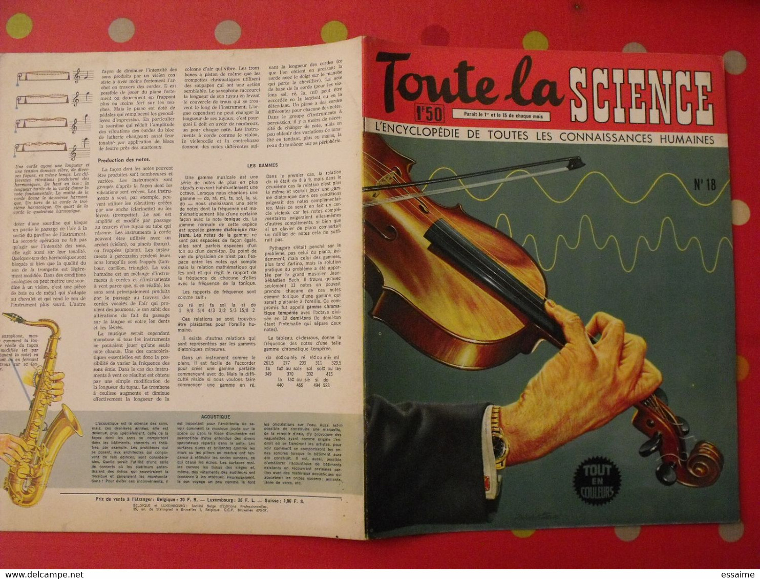 41 numéros de "Toute la science". 1963-65. encyclopédie de toutes les connaissances humaines. dessinée