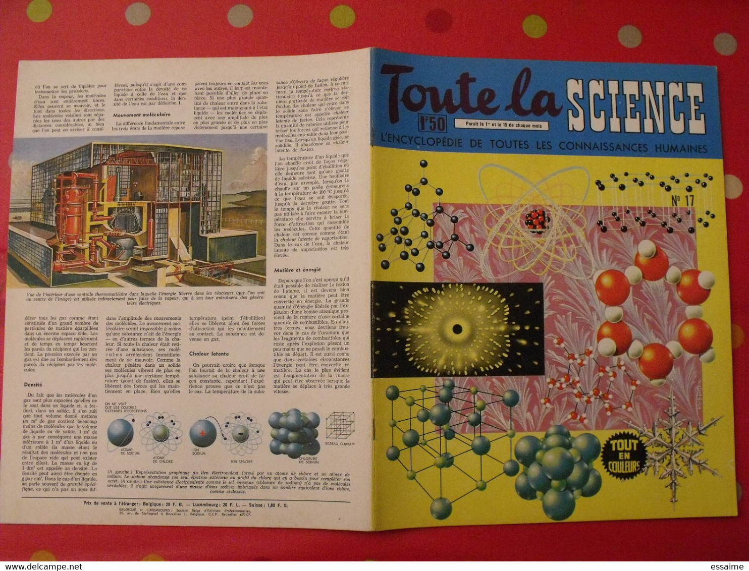 41 numéros de "Toute la science". 1963-65. encyclopédie de toutes les connaissances humaines. dessinée