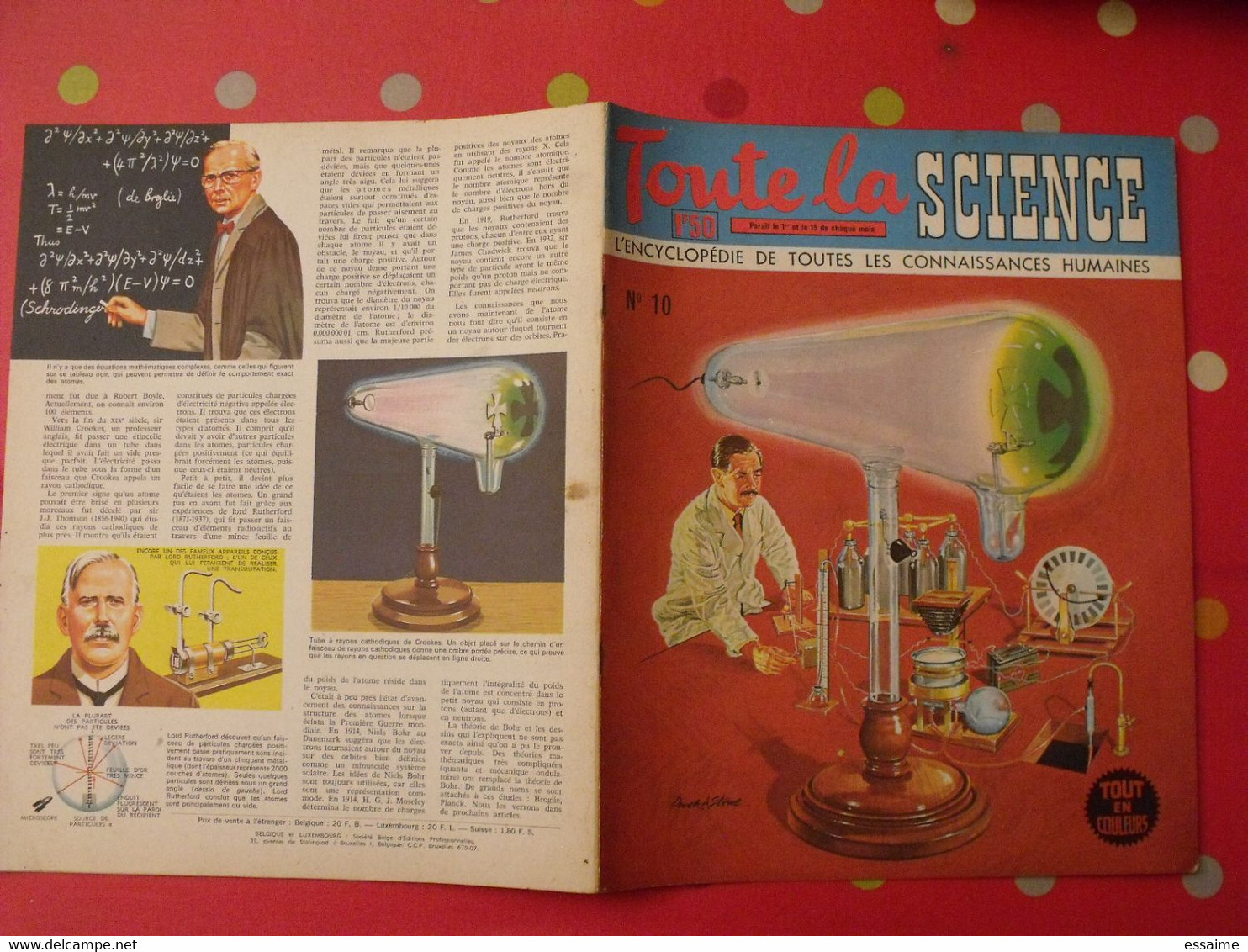 41 numéros de "Toute la science". 1963-65. encyclopédie de toutes les connaissances humaines. dessinée