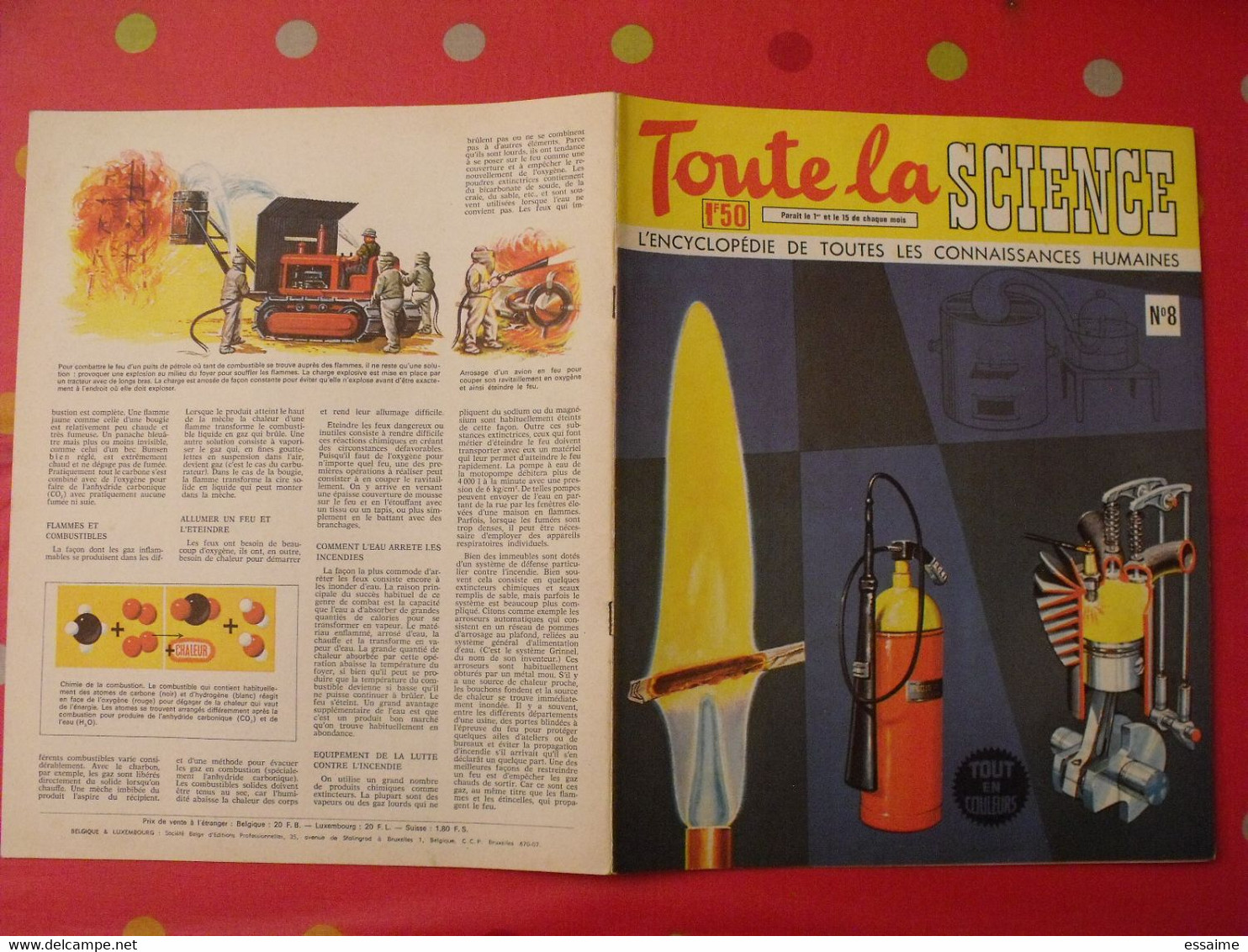 41 numéros de "Toute la science". 1963-65. encyclopédie de toutes les connaissances humaines. dessinée