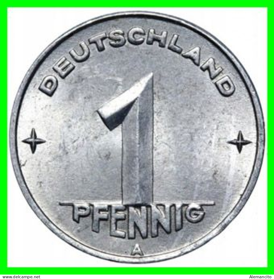 ( GERMANY ) REPUBLICA DEMOCRATICA DE ALEMANIA AÑO 1948 ( DDR ) MONEDAS DE 1 PFENNING  CECA-E  MONEDA DE  ALUMINIO - 1 Pfennig