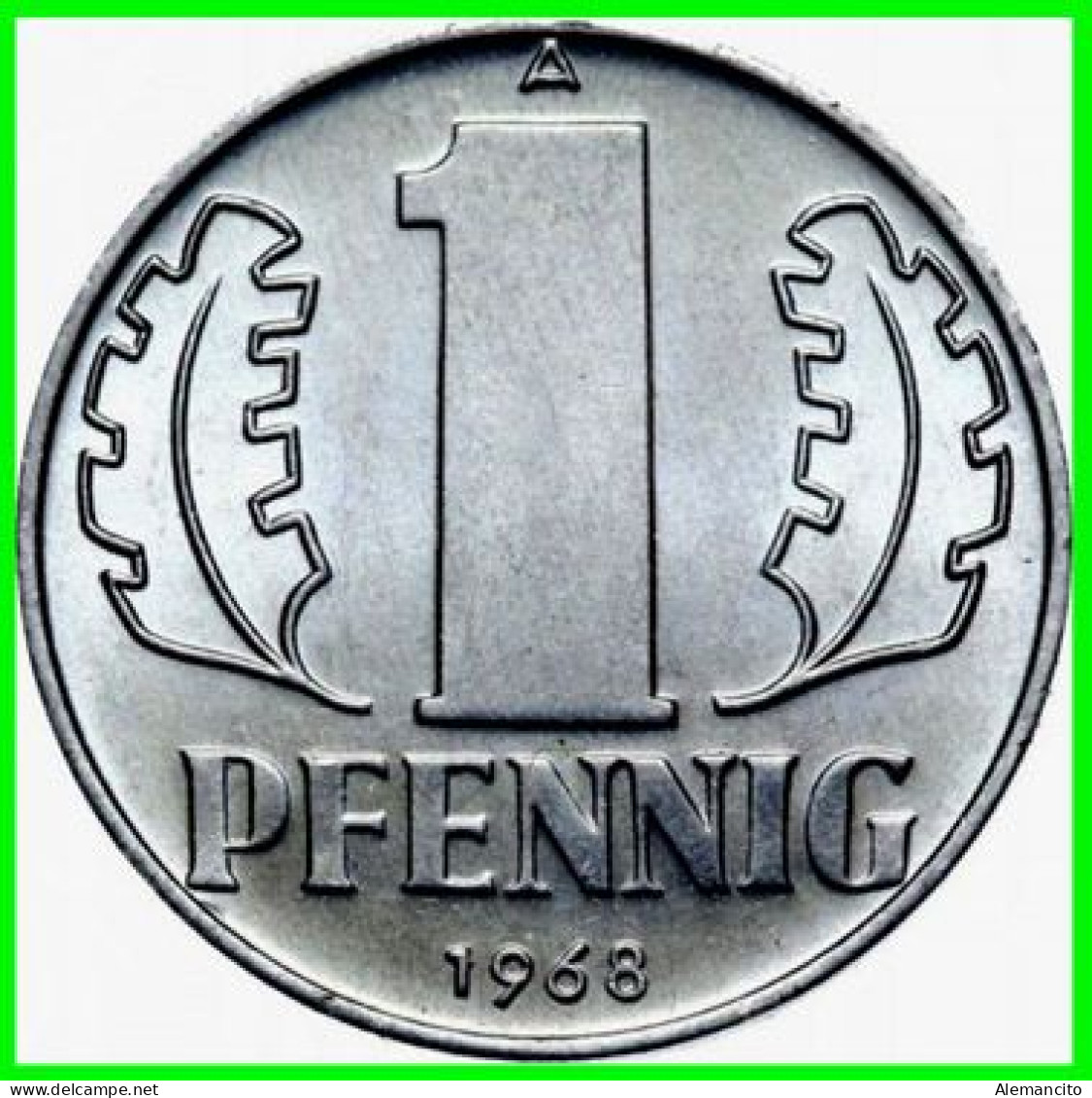 ( GERMANY ) REPUBLICA DEMOCRATICA DE ALEMANIA AÑO 1960 ( DDR ) MONEDAS DE 1 PFENNING  CECA-A  MONEDA DE  ALUMINIO - 1 Pfennig