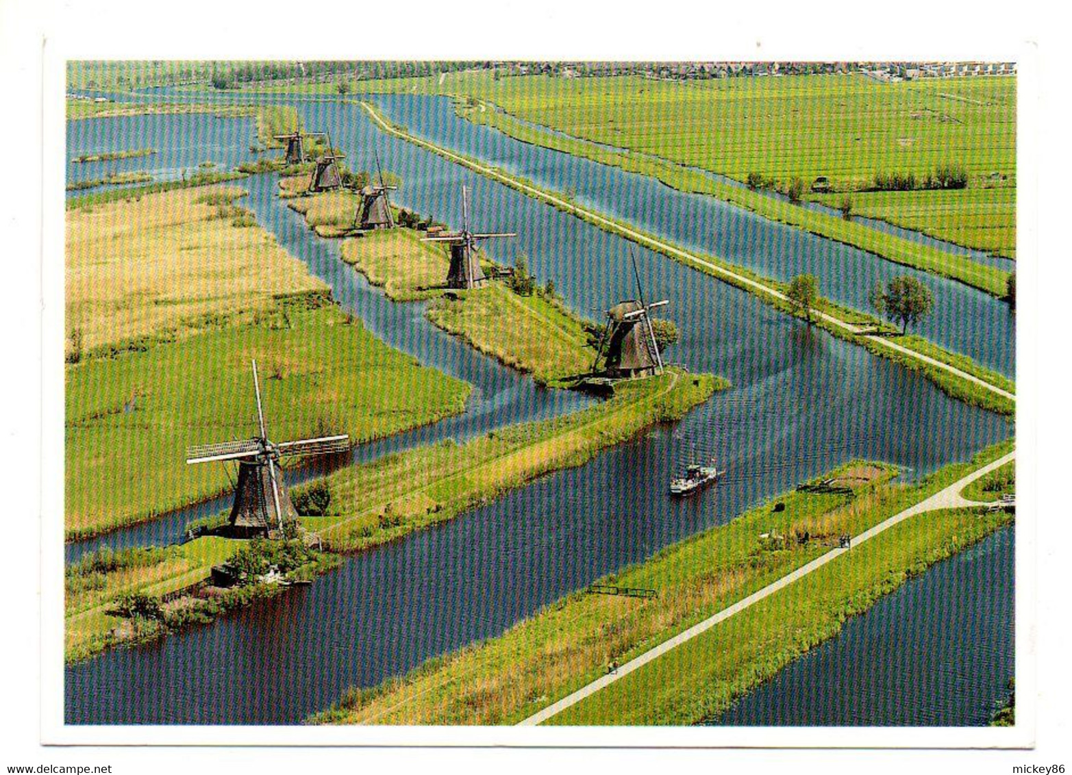 1999--Vue Aérienne D'un Paysage De Moulins à Vent Aux Pays-Bas ....timbre...cachet.......à Saisir - Moulins