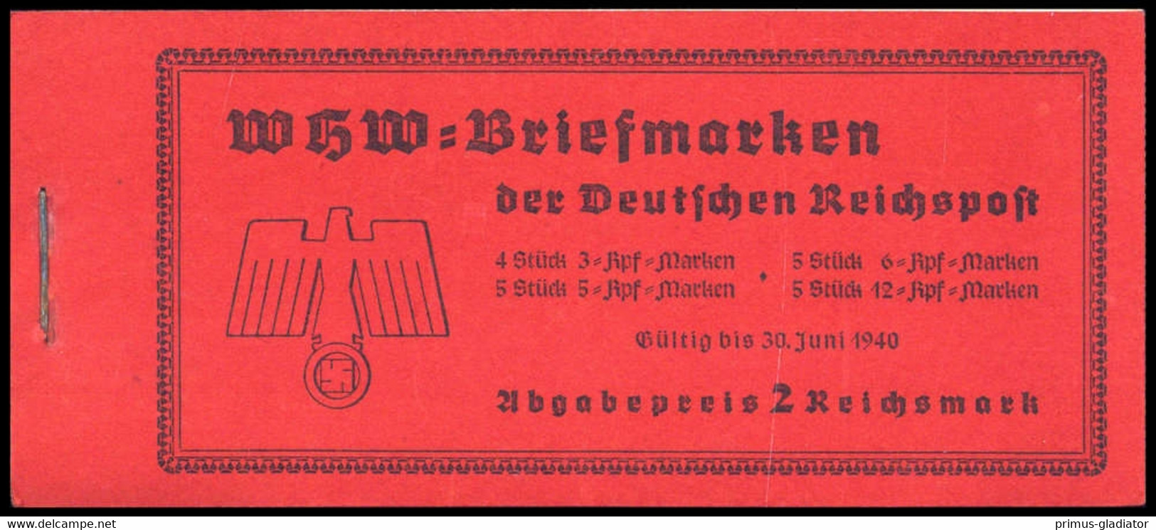 1939, Deutsches Reich, MH 46, (*) - Postzegelboekjes