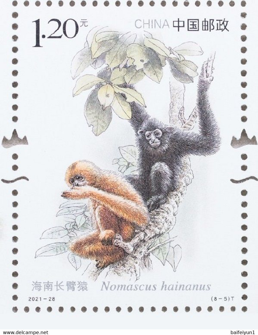 CHINA 2021-28 Important 1st Class Wildlife(III) Bird Animals Sheet - Pauwen