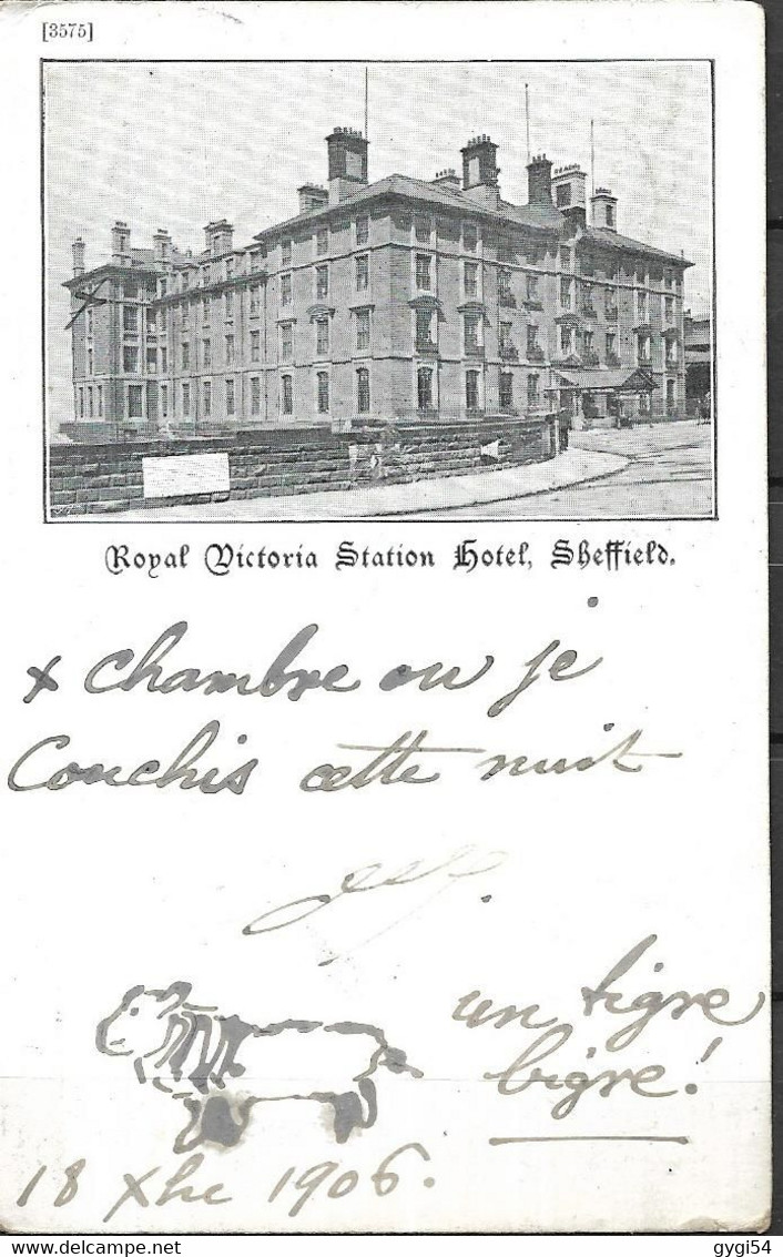 ROYAL VICTORIA STATION HOTEL   SHEFFIELD CPA 1906 - Sheffield