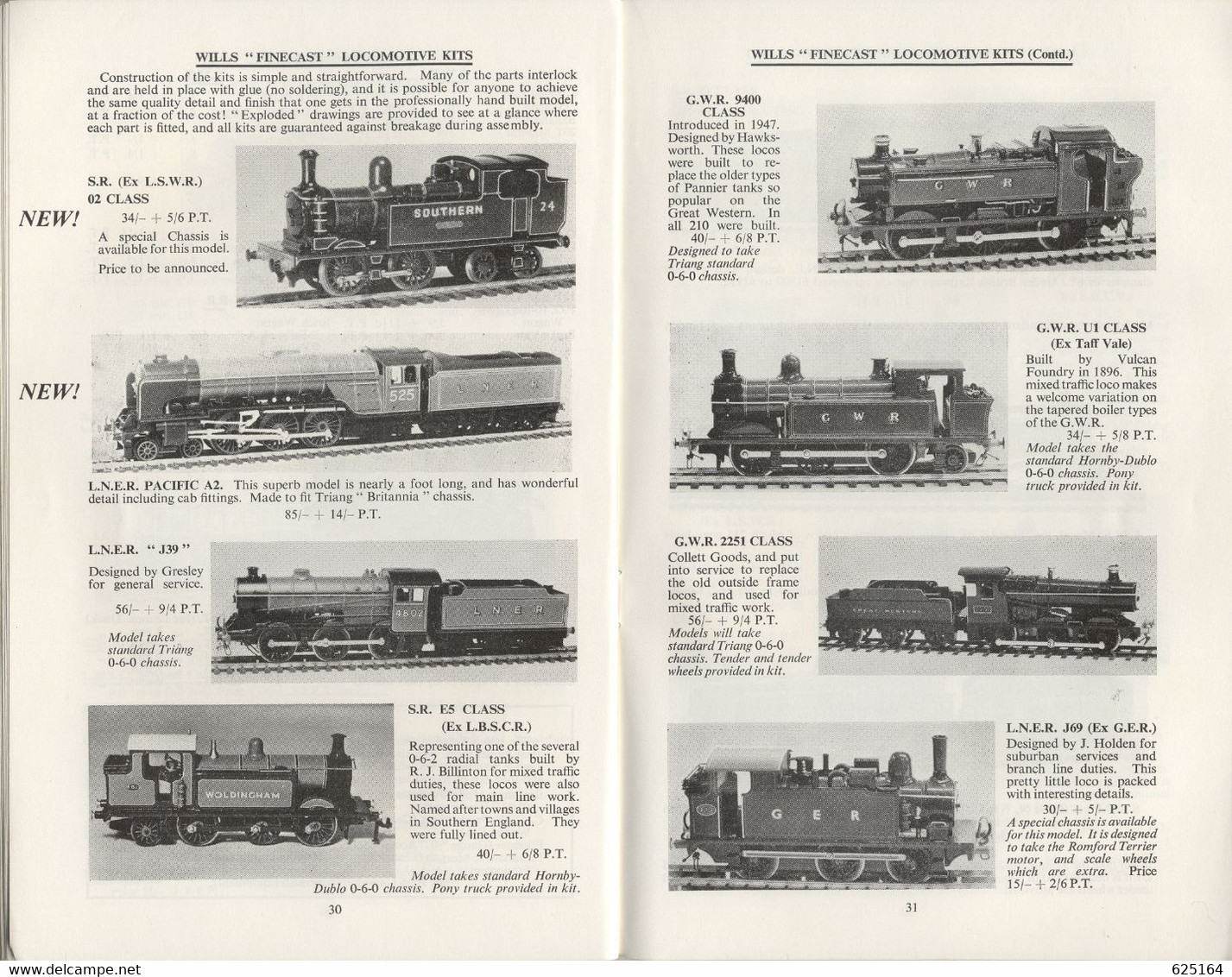 Catalogue W & H 1962   Walkers & Holtzapffel Model Equipement  000-TT-00-0 Gauge - Kits - Anglais