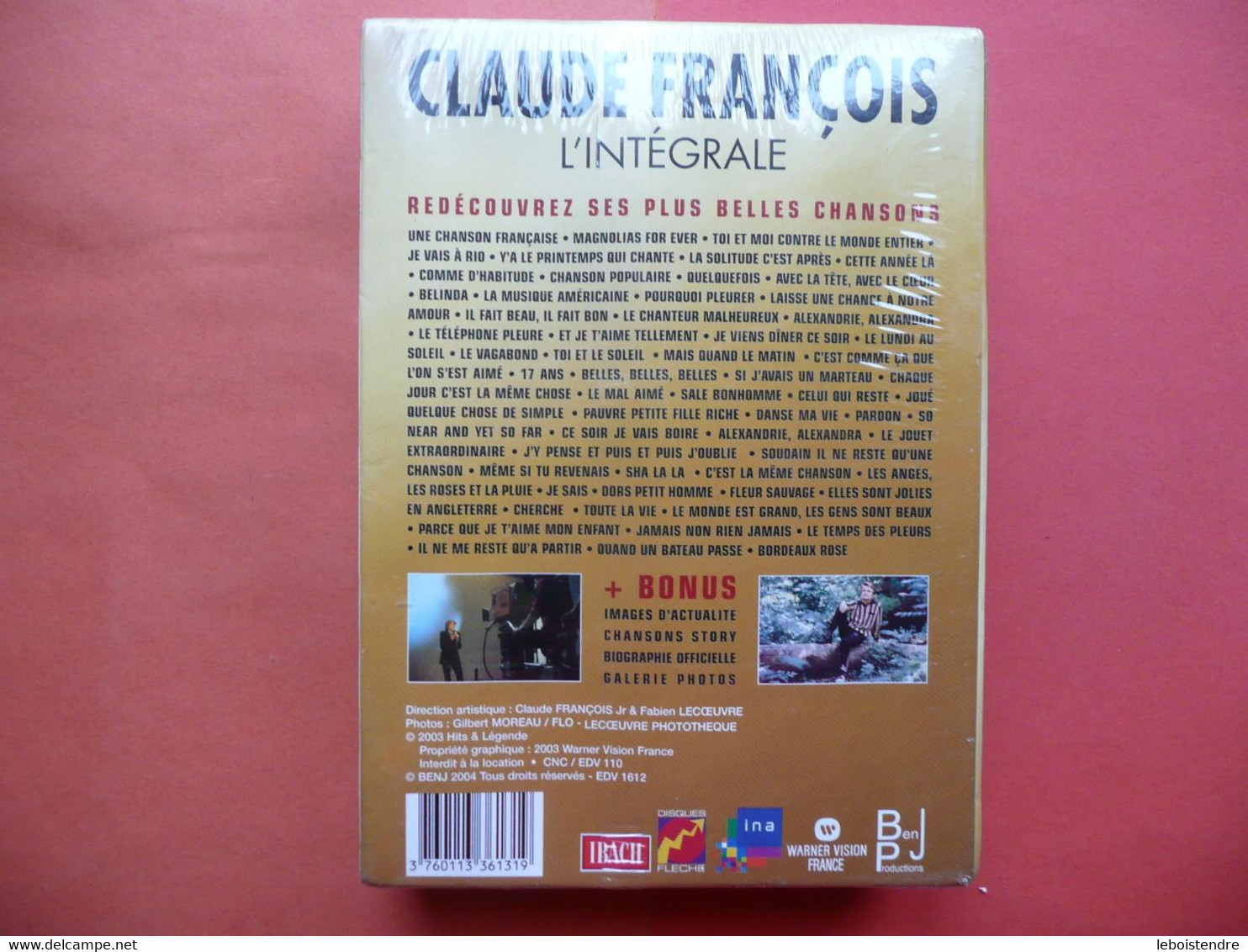 COFFRET COLLECTOR 3 DVD COMME NEUF SCELLE  L INTEGRALE CLAUDE FRANCOIS SES PLUS BELLES CHANSONS 2003 - Konzerte & Musik